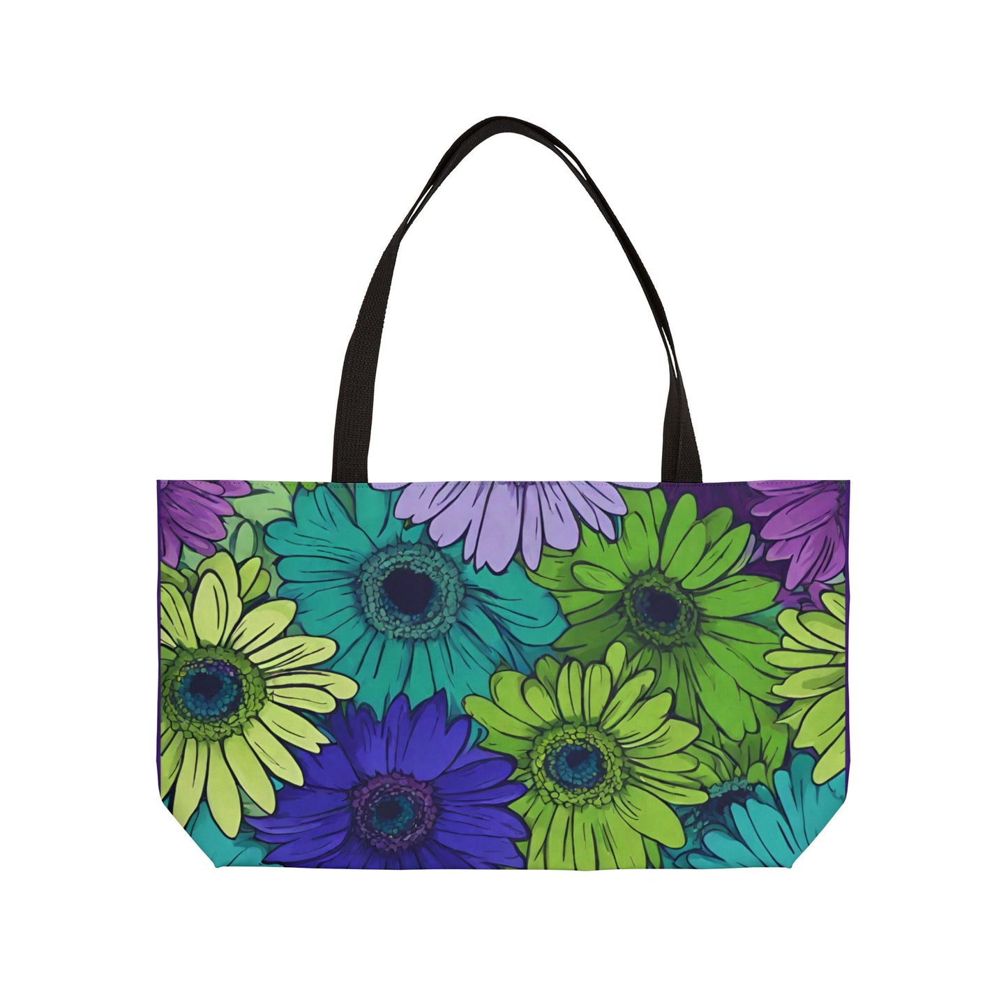 Pretty Floral Weekender Tote Bag Large Bag Beach Bag