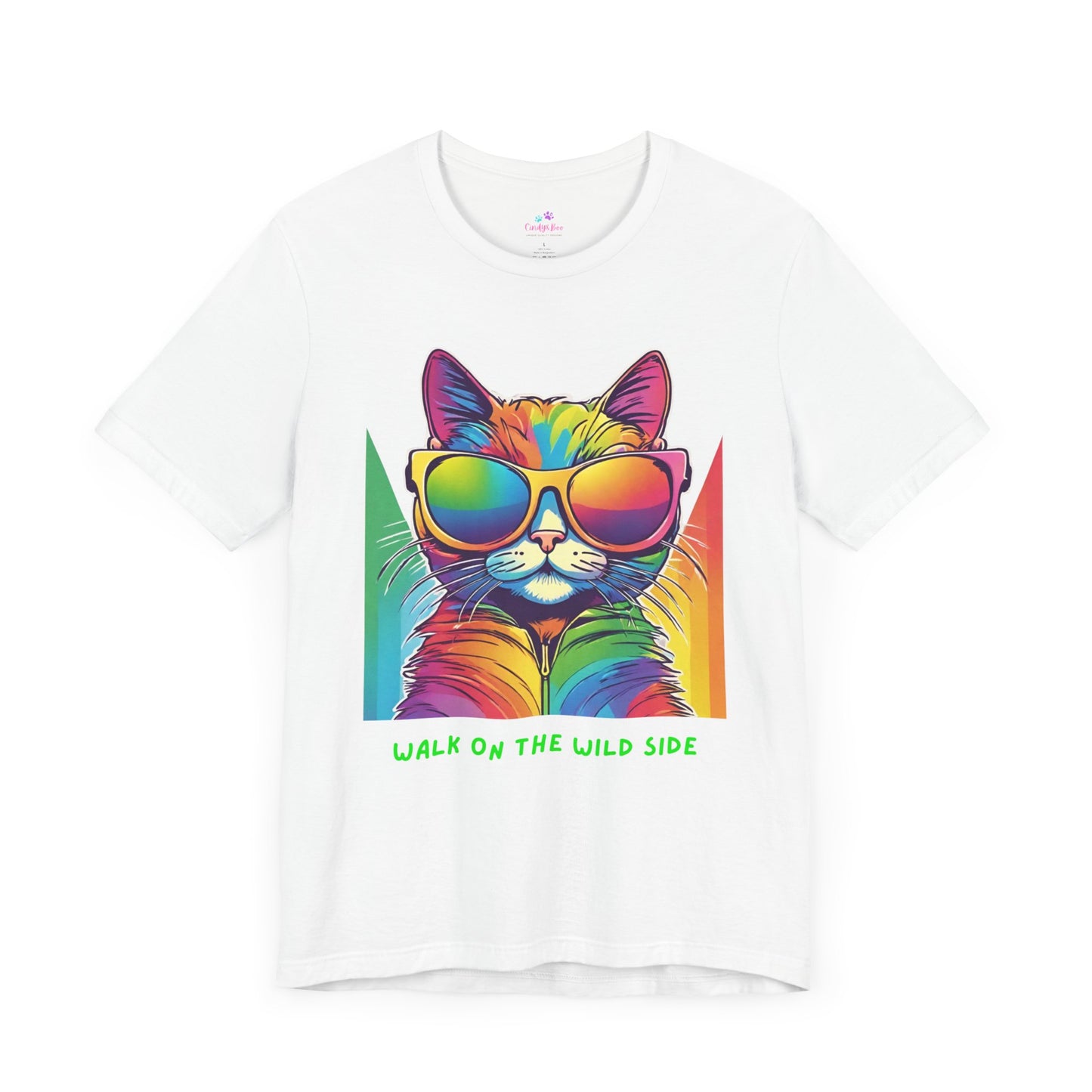 Cat T-Shirt Sassy Walk on the Wild Side Unisex Jersey Short Sleeve T-Shirt