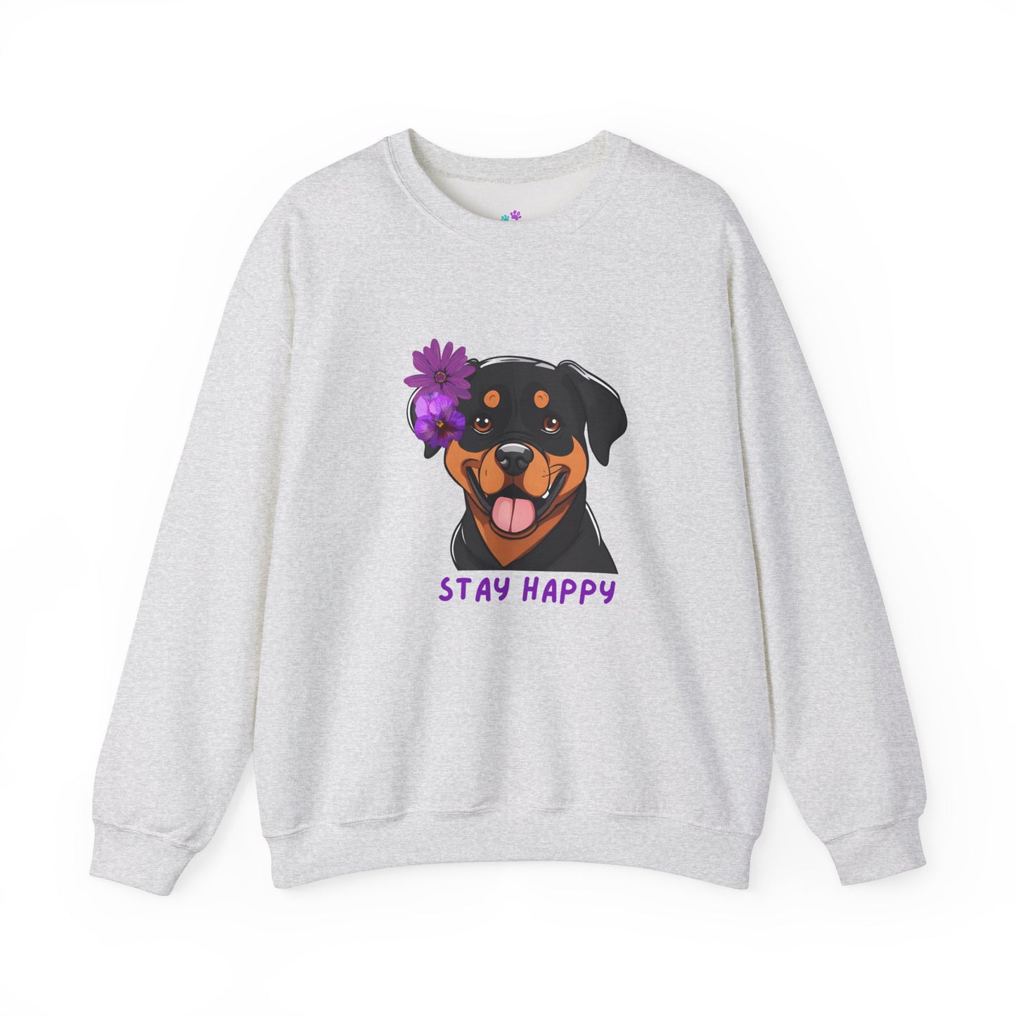 Dog Sweatshirt Cute Rottweiler Dog Lover Unisex Heavy Blend™ Crewneck Sweatshirt