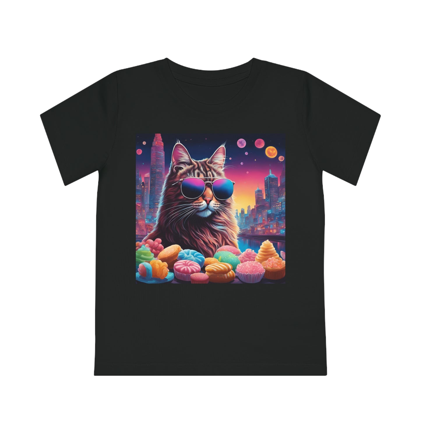 Kids' Cat Sweets Shirt, Kids Tee, Cat Lover Kids Shirt, Kids Gift, Gift for Teenager, Gift for Kids, Gift for Her, Gift for Him, Cat Shirt