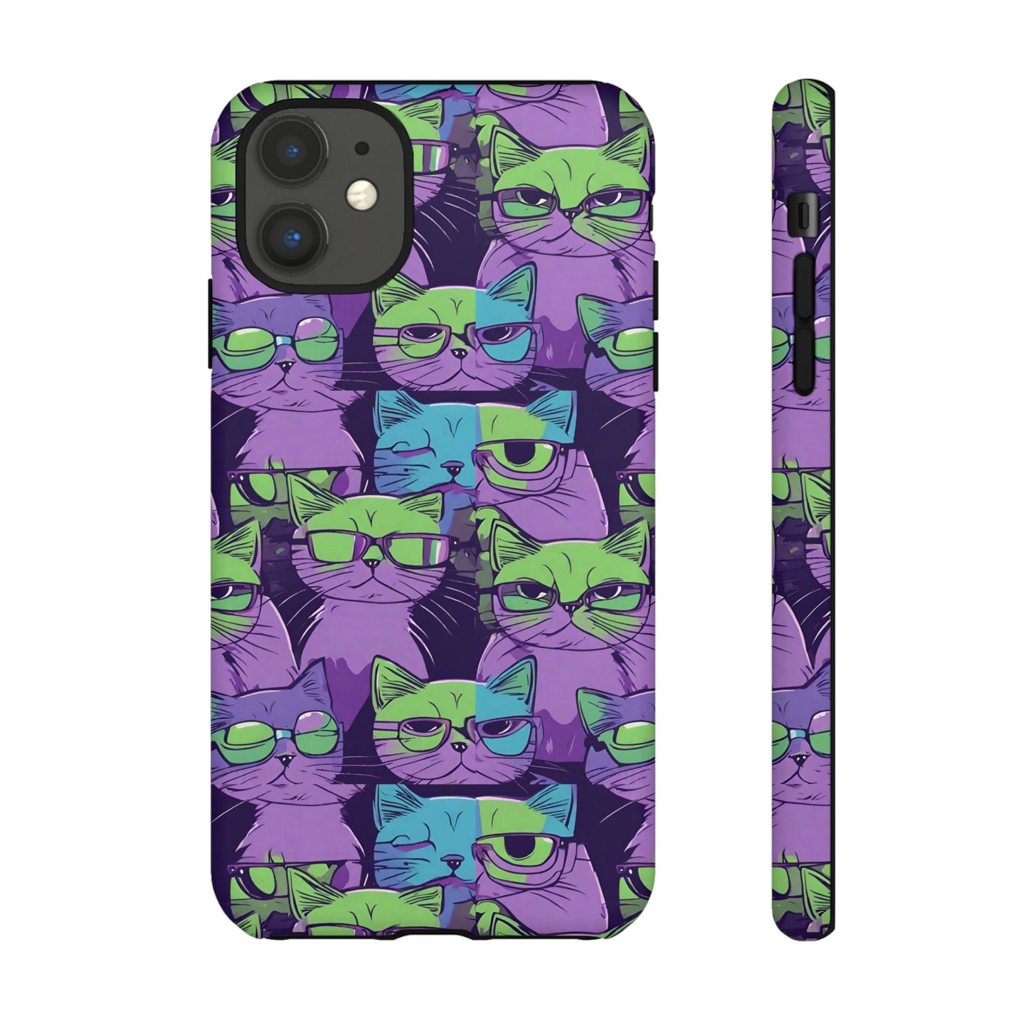 Hard Phone Case Cat Design for iPhone 15, 14,13,11,X,Google Pixel, Samsung Galaxy, Cat Lover Gift, Gift for Her.