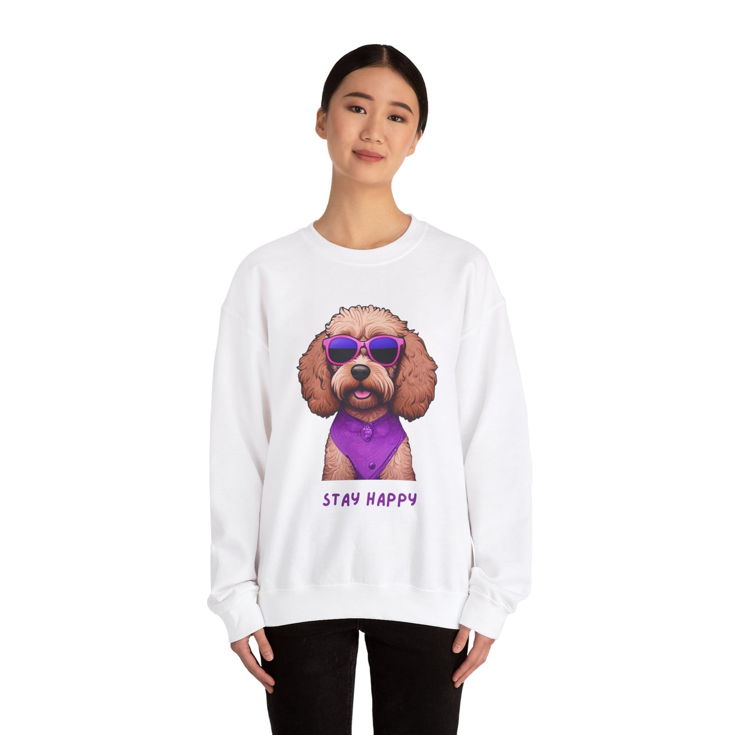 Dog Sweatshirt Cute Cockapoo Dog Lover Unisex Heavy Blend™ Crewneck Sweatshirt