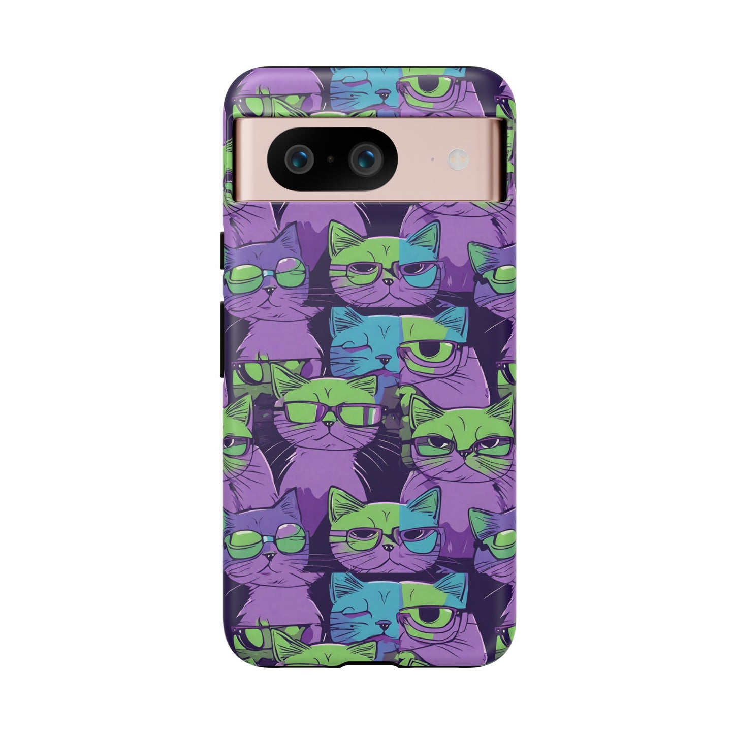 Hard Phone Case Cat Design for iPhone 15, 14,13,11,X,Google Pixel, Samsung Galaxy, Cat Lover Gift, Gift for Her.