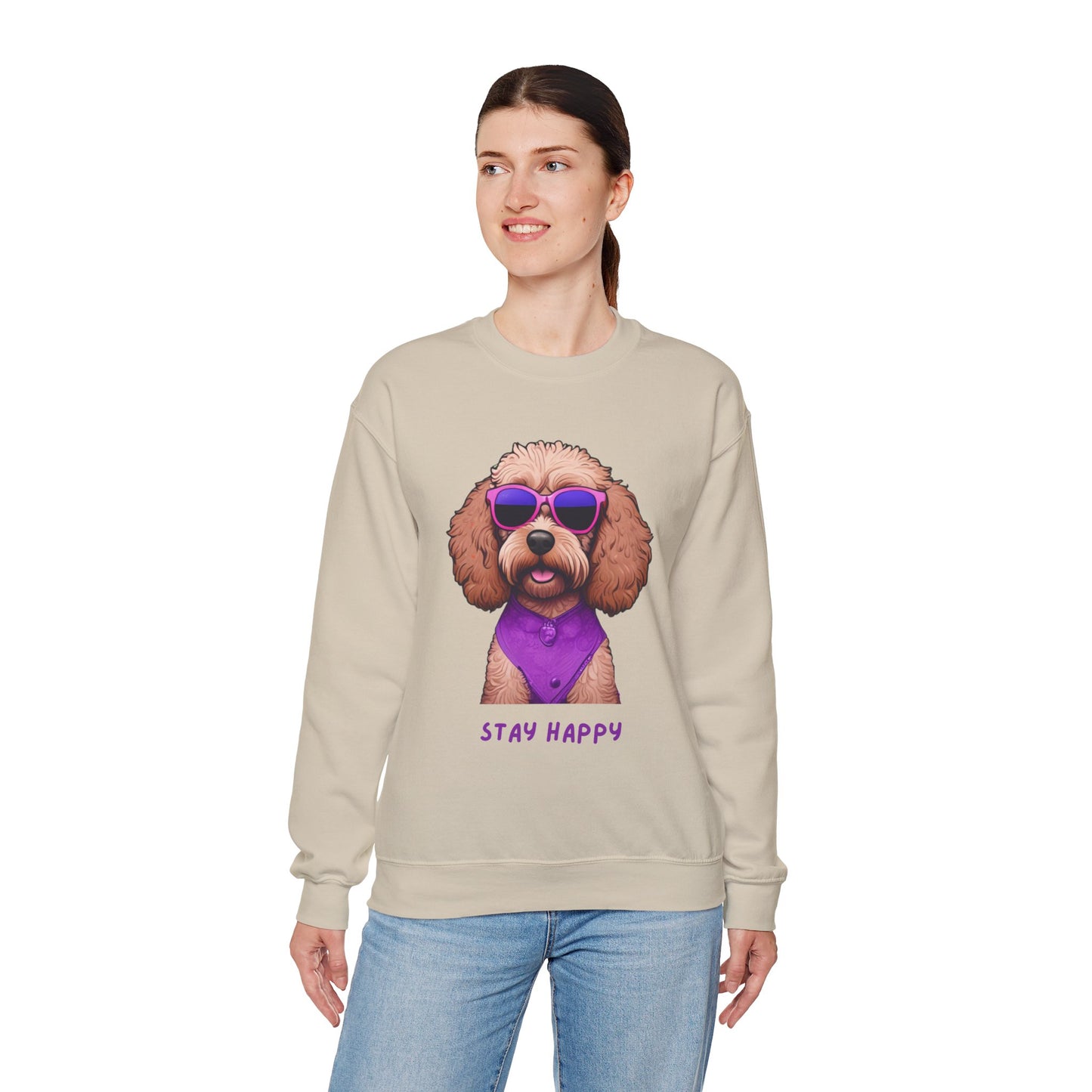 Dog Sweatshirt Cute Cockapoo Dog Lover Unisex Heavy Blend™ Crewneck Sweatshirt