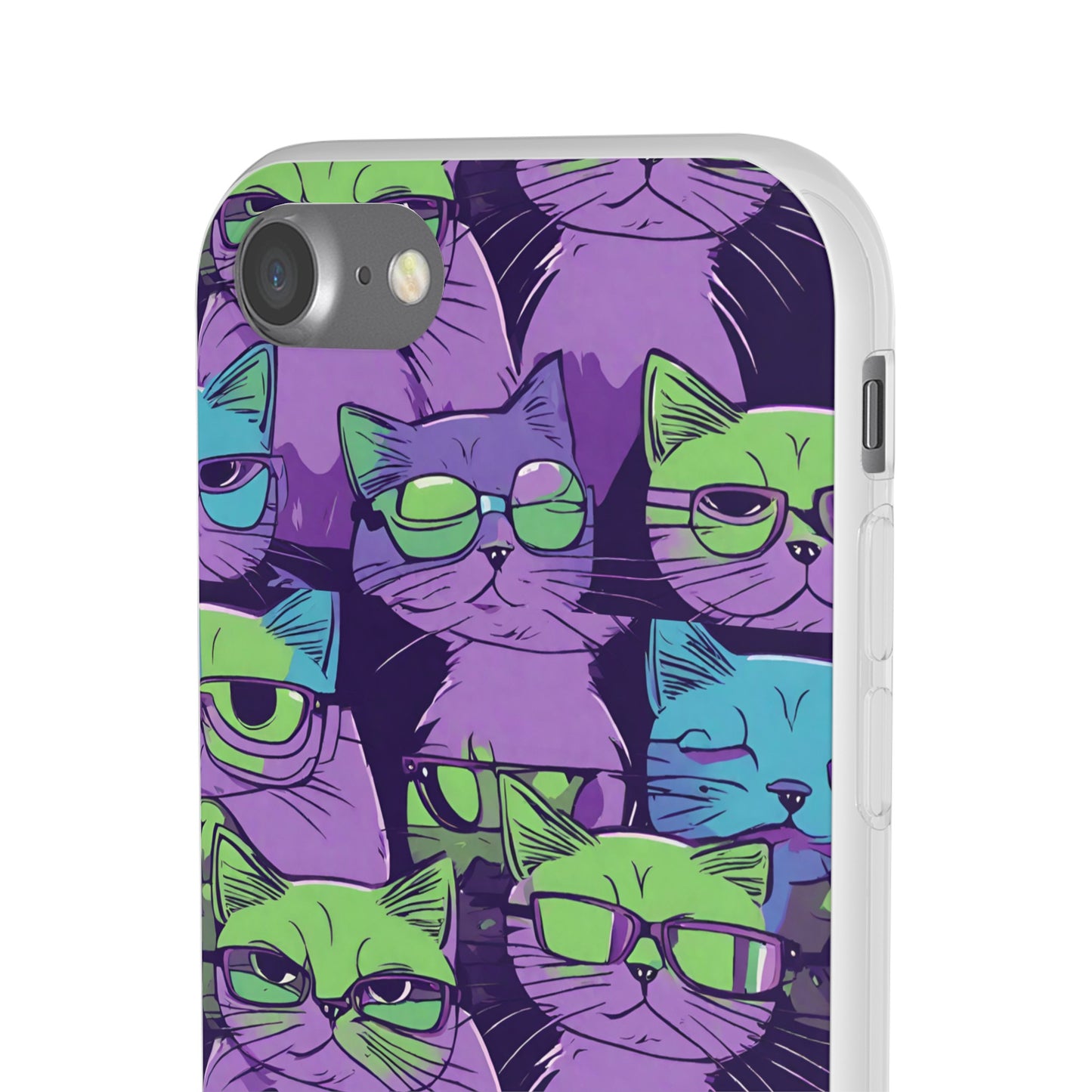 Flexi Cat Phone Case, iPhone 15 14 13 , Samsung Galaxy Pixel Protective Case,Cat Lover Gift, Cat Lover iPhone Case,