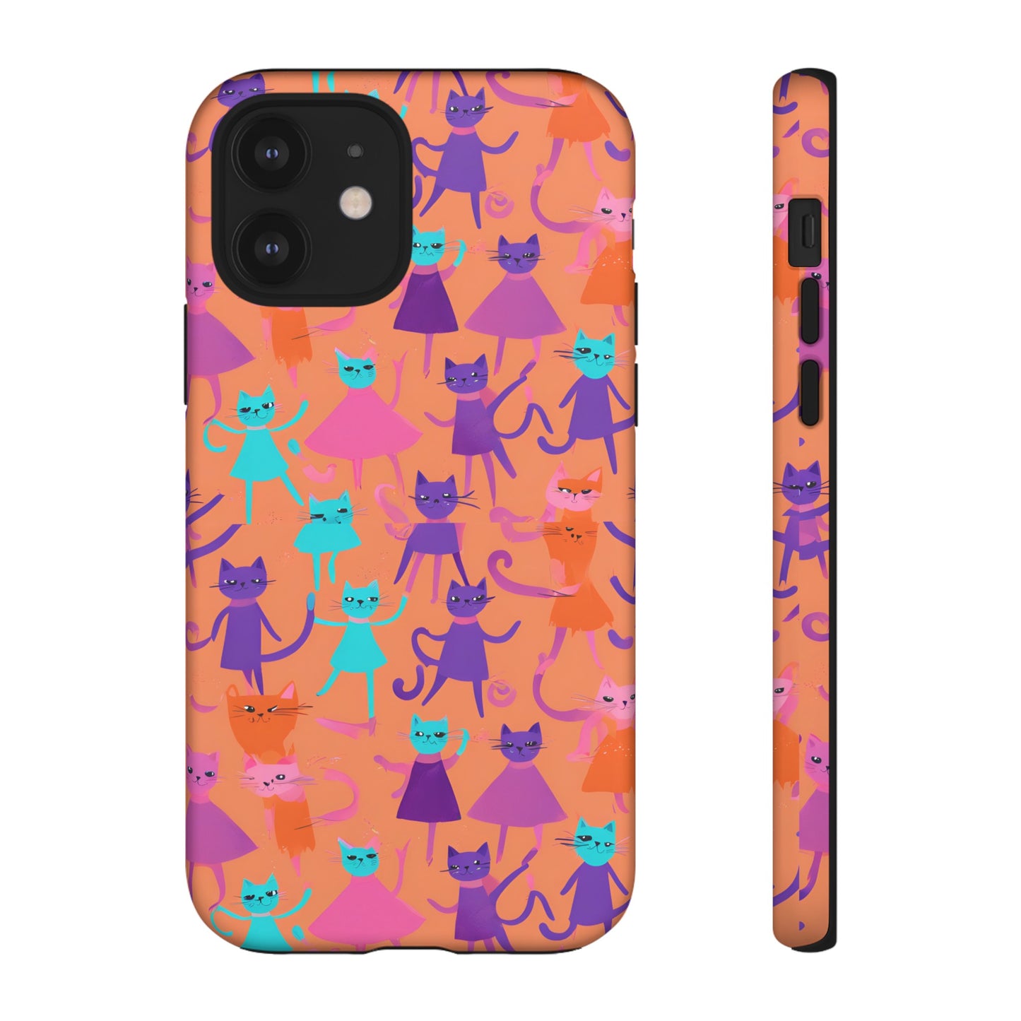 Hard Phone Case Orange Cat Multi case for iPhone, 15,14,13,12,11,X,Google Pixel, Samsung Galaxy. Gift for Her, Cat Lover Gift