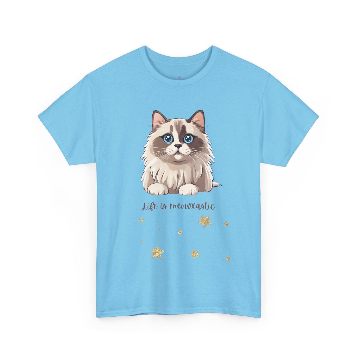 Cat T-Shirt Life is Meowtastic Unisex Jersey Short Sleeve Tee