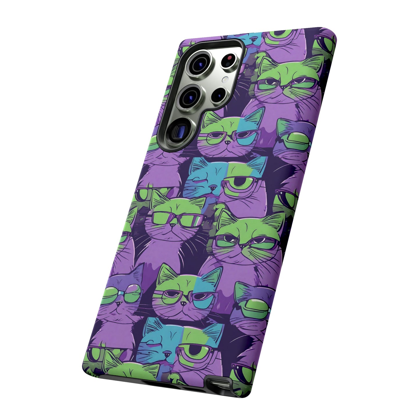 Hard Phone Case Cat Design for iPhone 15, 14,13,11,X,Google Pixel, Samsung Galaxy, Cat Lover Gift, Gift for Her.