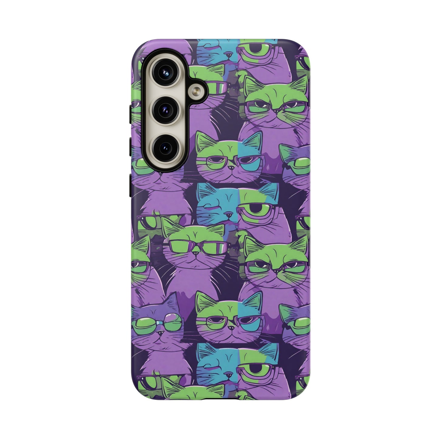 Hard Phone Case Cat Design for iPhone 15, 14,13,11,X,Google Pixel, Samsung Galaxy, Cat Lover Gift, Gift for Her.