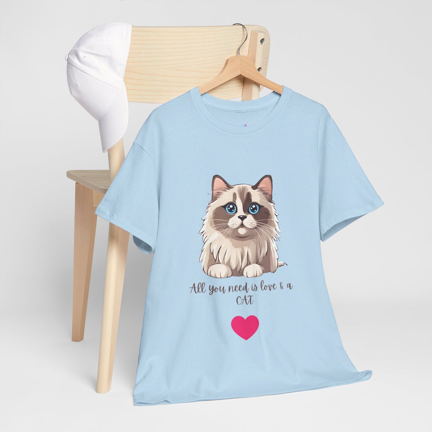 All You Need is Love and a Cat Ragdoll Unisex Jersey Short Sleeve Tee