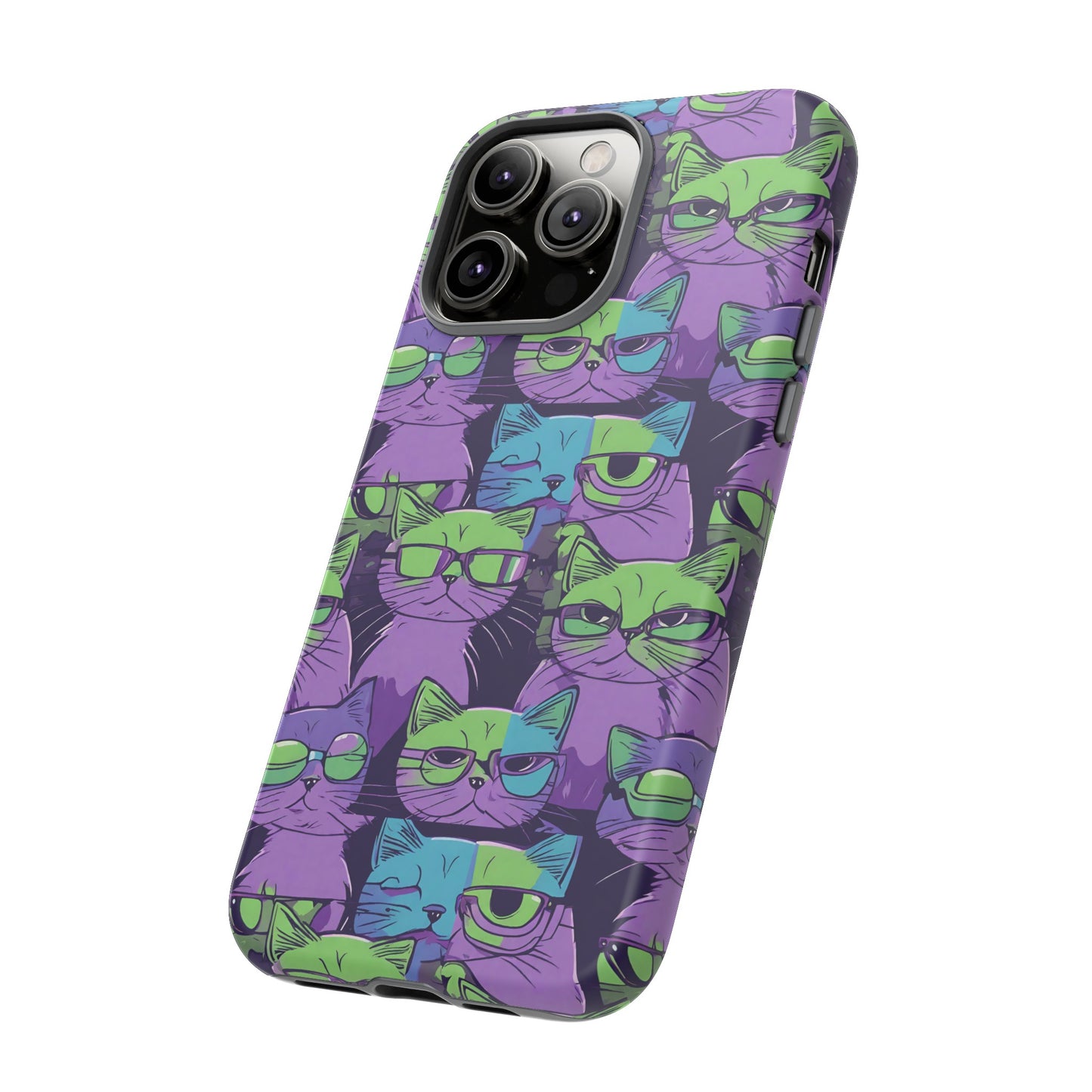 Hard Phone Case Cat Design for iPhone 15, 14,13,11,X,Google Pixel, Samsung Galaxy, Cat Lover Gift, Gift for Her.