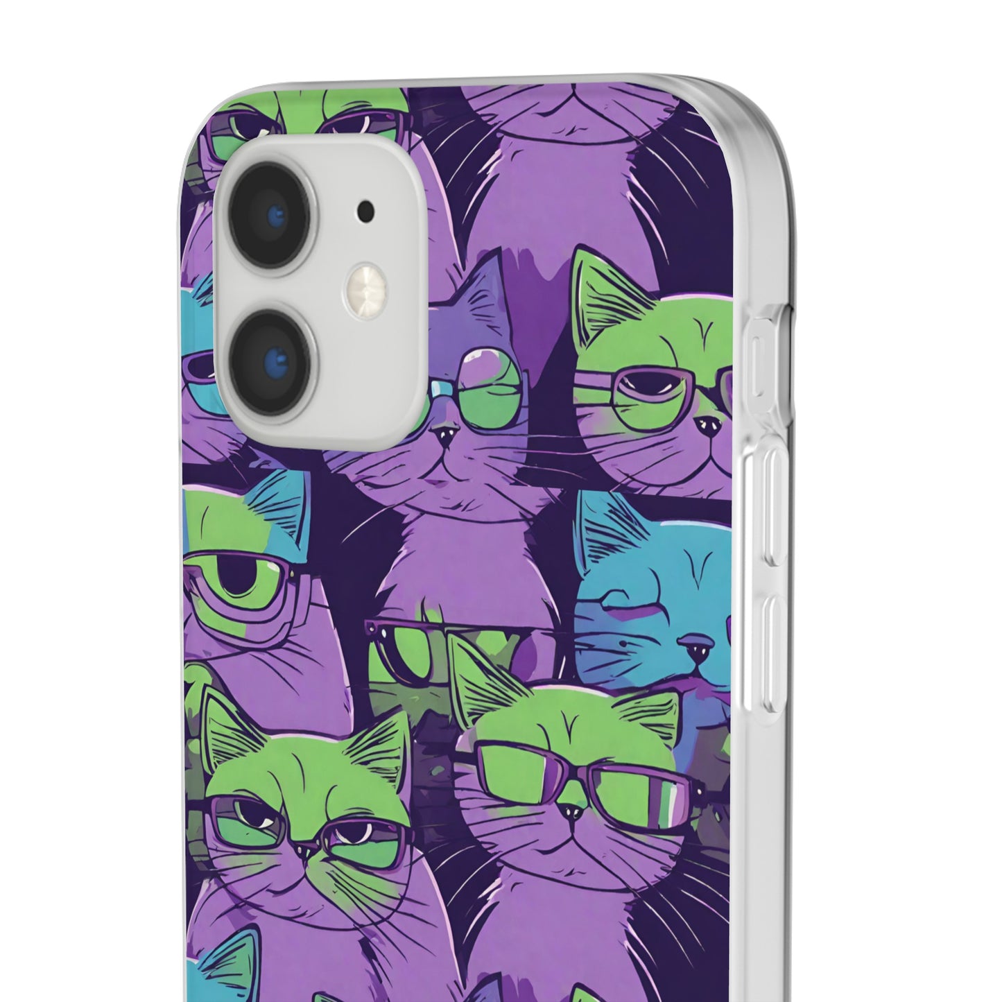 Flexi Cat Phone Case, iPhone 15 14 13 , Samsung Galaxy Pixel Protective Case,Cat Lover Gift, Cat Lover iPhone Case,