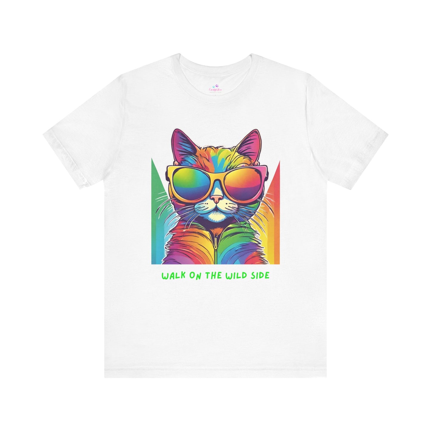 Cat T-Shirt Sassy Walk on the Wild Side Unisex Jersey Short Sleeve T-Shirt