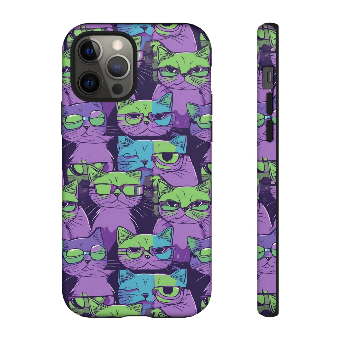 Hard Phone Case Cat Design for iPhone 15, 14,13,11,X,Google Pixel, Samsung Galaxy, Cat Lover Gift, Gift for Her.