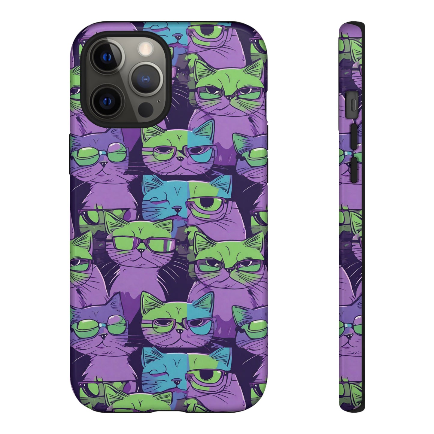 Hard Phone Case Cat Design for iPhone 15, 14,13,11,X,Google Pixel, Samsung Galaxy, Cat Lover Gift, Gift for Her.