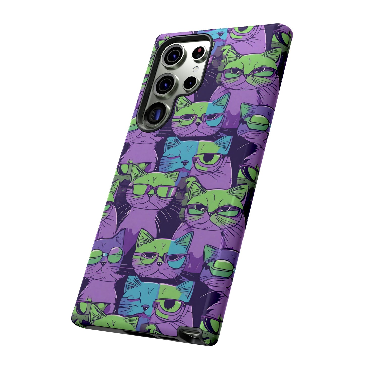 Hard Phone Case Cat Design for iPhone 15, 14,13,11,X,Google Pixel, Samsung Galaxy, Cat Lover Gift, Gift for Her.