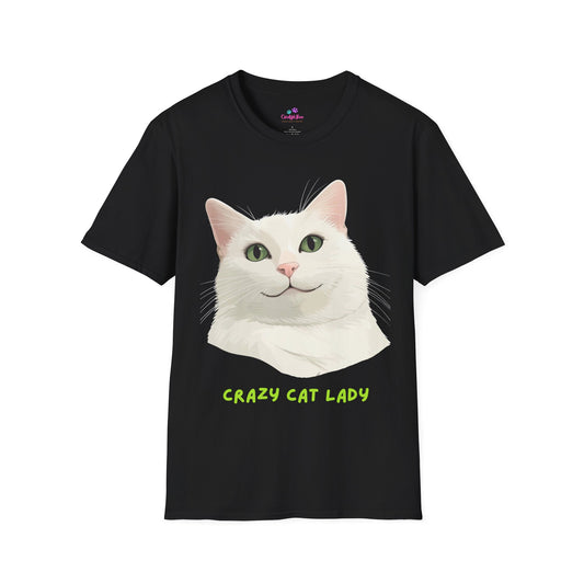 Crazy Cat Lady White Cat T-Shirt