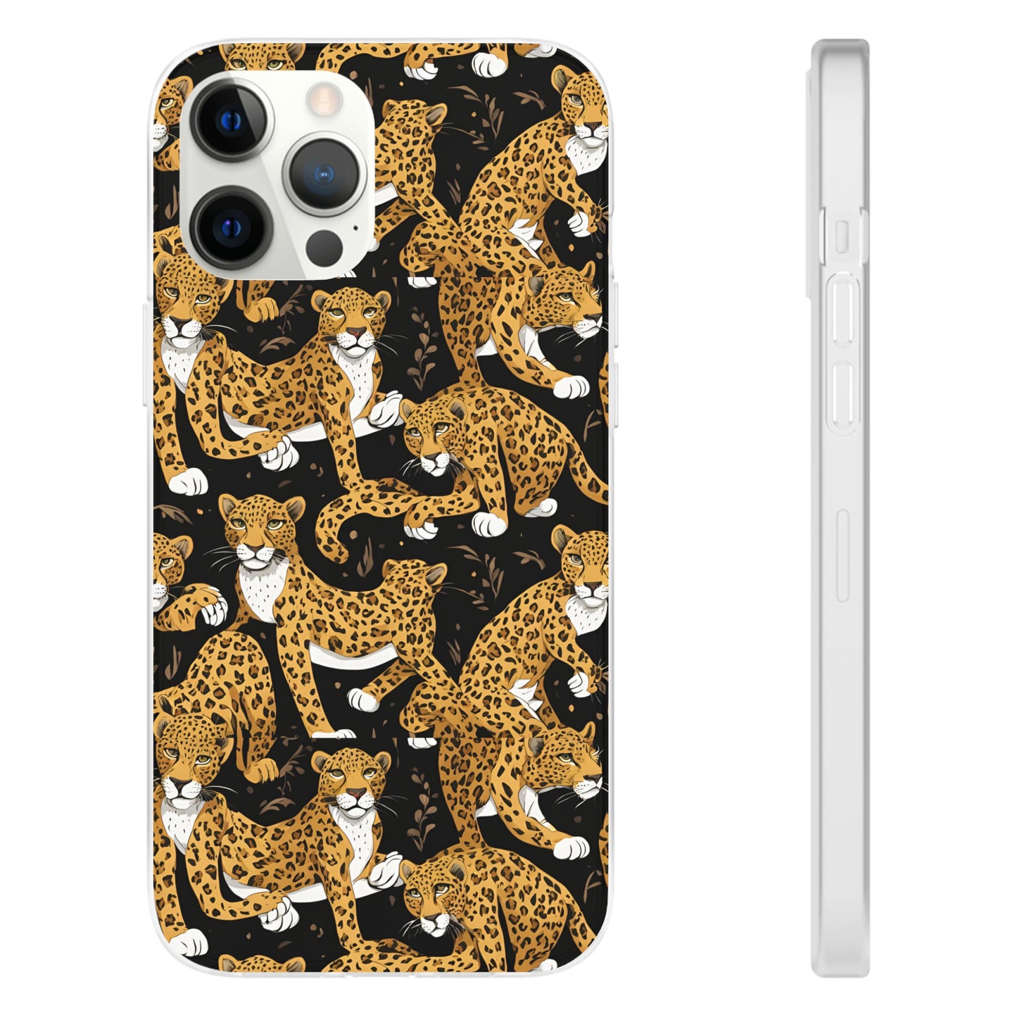 Leopard Phone Case, iPhone 15 14 13 , Samsung Galaxy Pixel Protective Case,Cat Lover Gift, Cat Lover Phone Case.Gift for Her, Gift for Mom