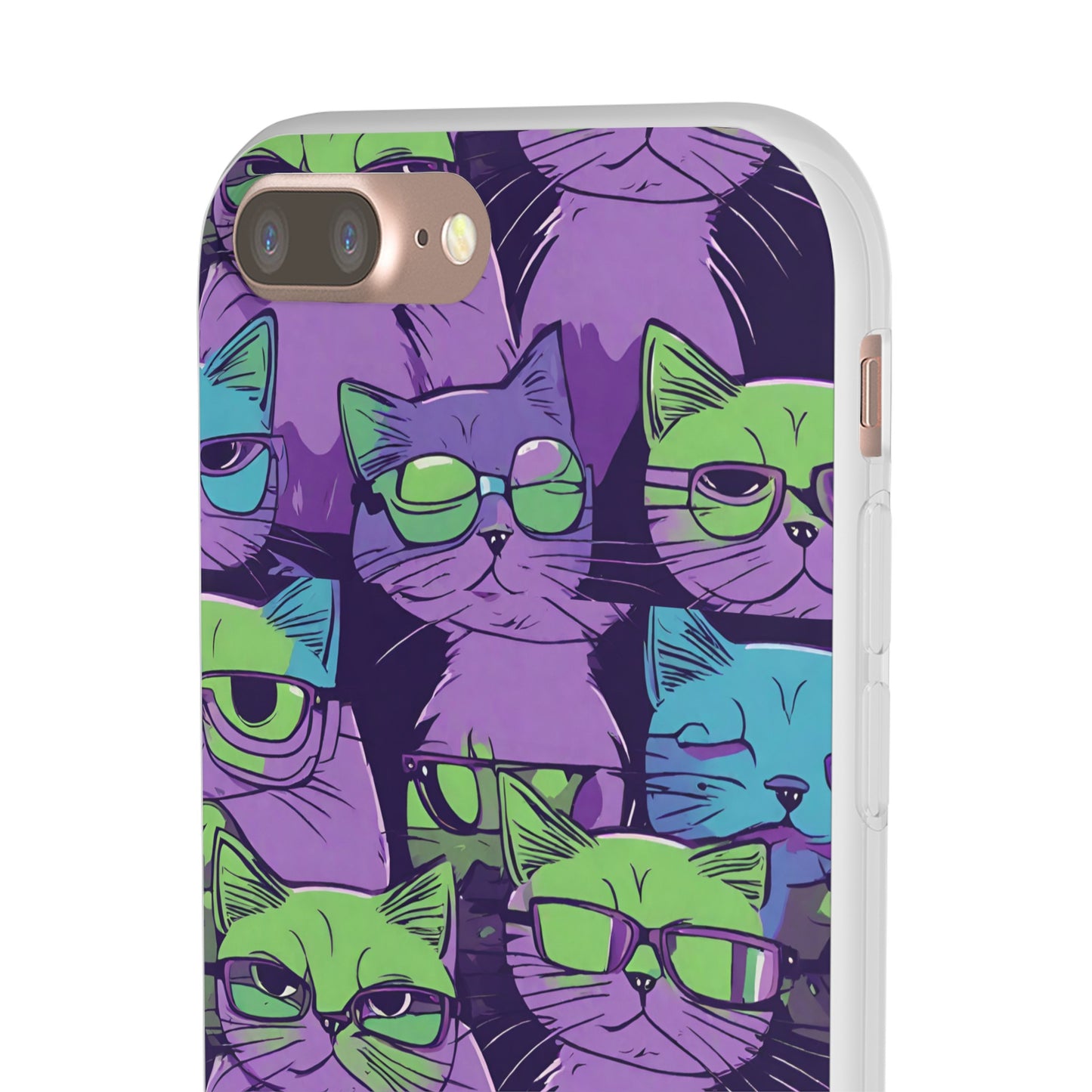 Flexi Cat Phone Case, iPhone 15 14 13 , Samsung Galaxy Pixel Protective Case,Cat Lover Gift, Cat Lover iPhone Case,