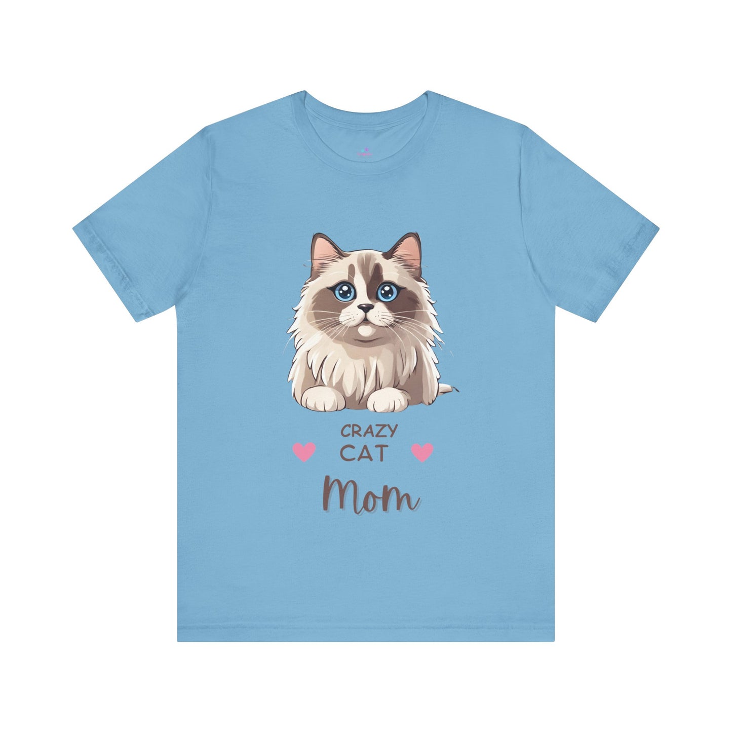 Crazy Cat Mom Ragdoll Unisex Jersey Short Sleeve Tee  Cat Funny Cat Love  Kitten Kids Tee Animal Lover Gift