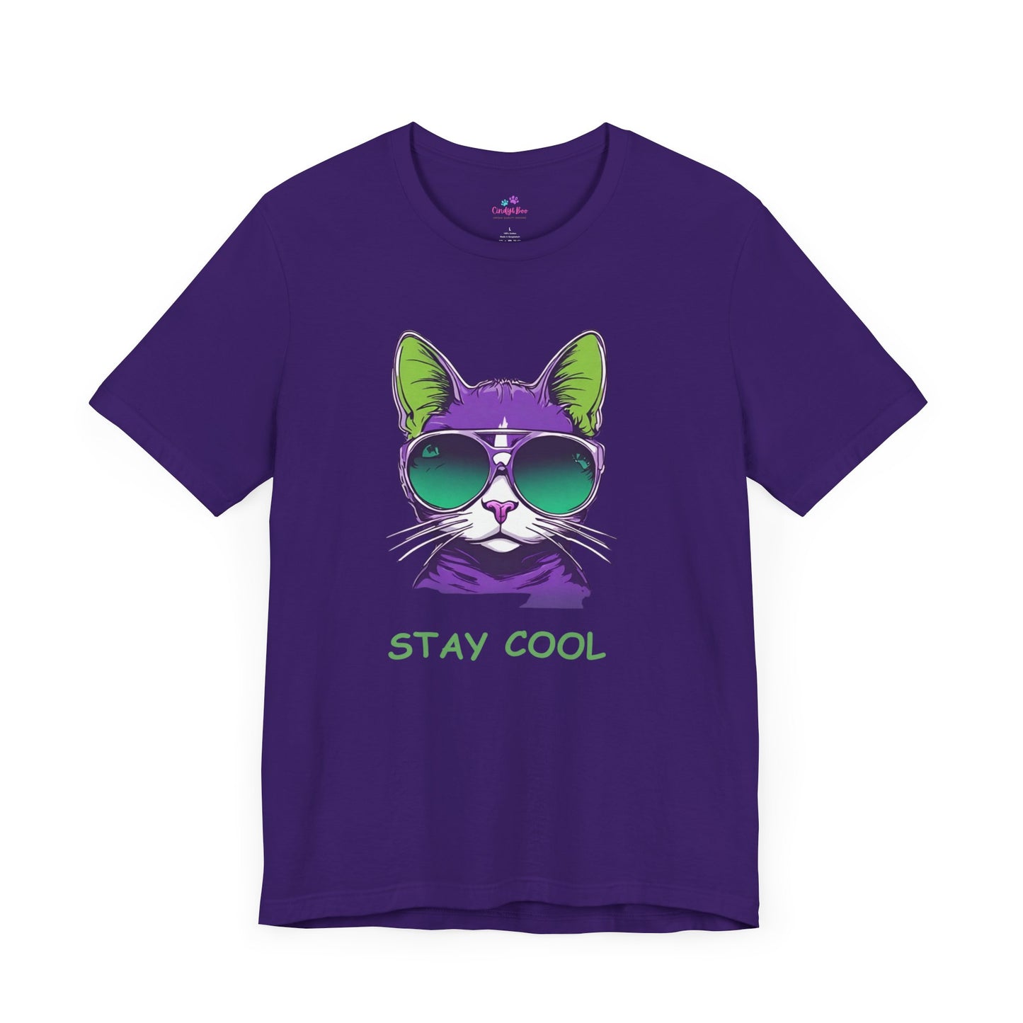 Cat T-Shirt Stay Cool Unisex Jersey Short Sleeve Cat T-Shirt