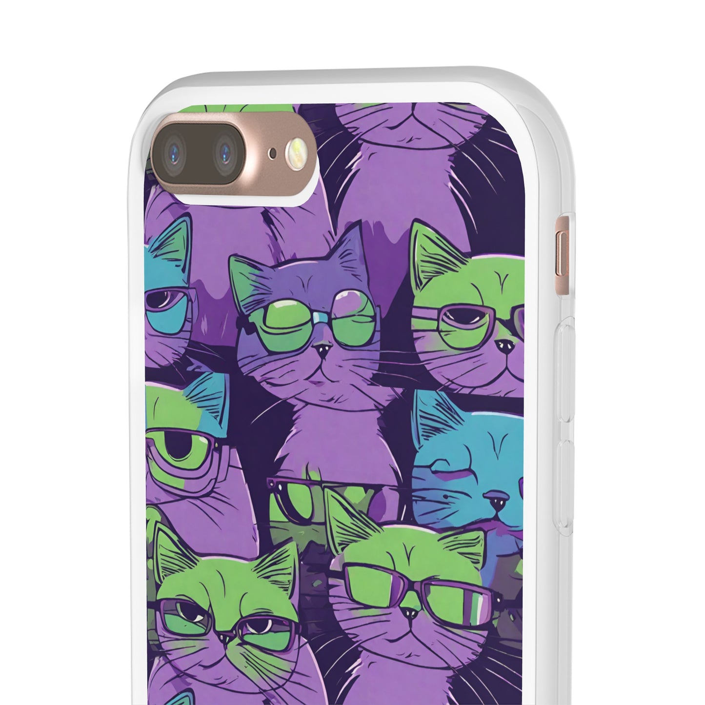 Flexi Cat Phone Case, iPhone 15 14 13 , Samsung Galaxy Pixel Protective Case,Cat Lover Gift, Cat Lover iPhone Case,