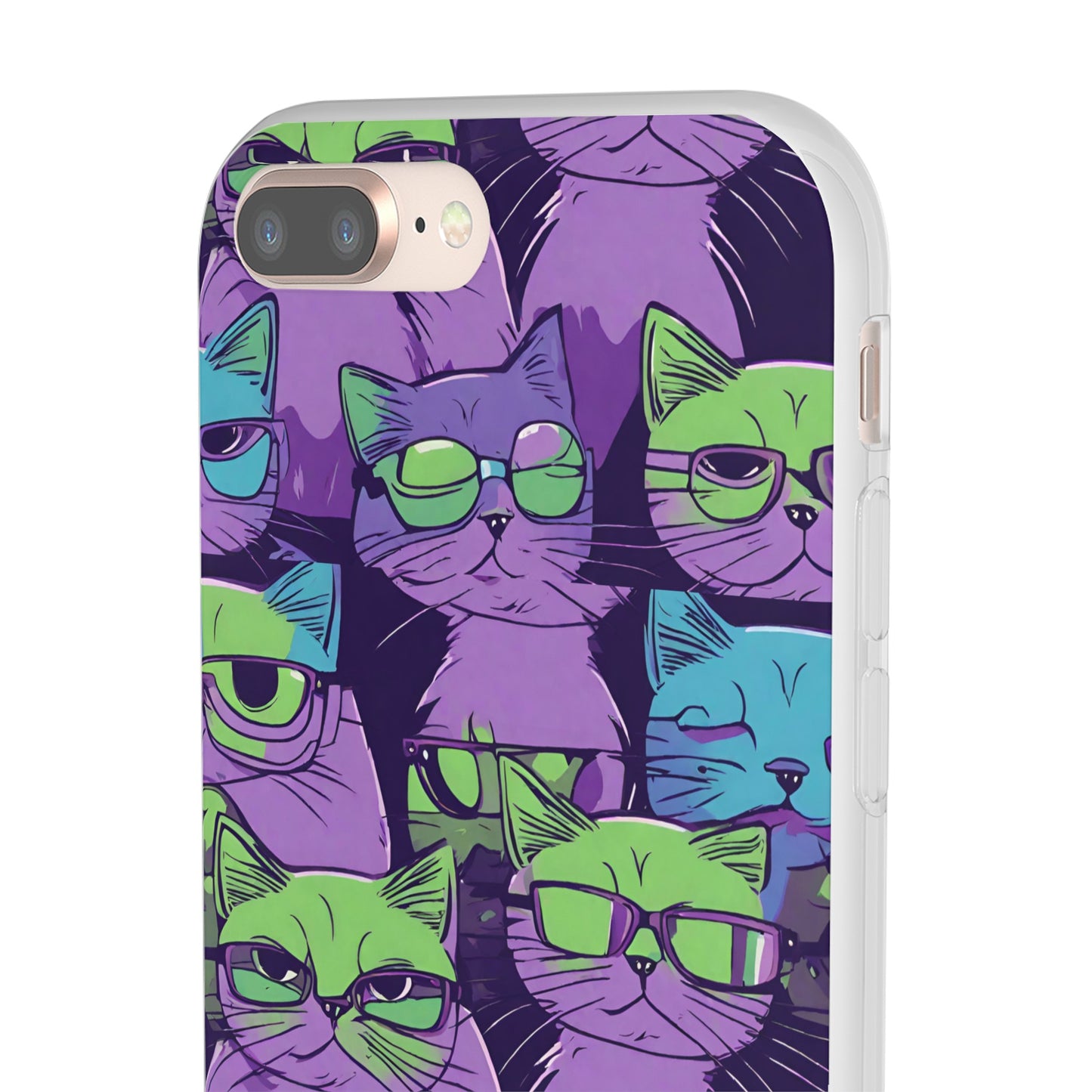 Flexi Cat Phone Case, iPhone 15 14 13 , Samsung Galaxy Pixel Protective Case,Cat Lover Gift, Cat Lover iPhone Case,