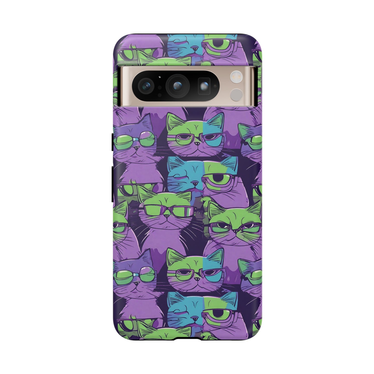 Hard Phone Case Cat Design for iPhone 15, 14,13,11,X,Google Pixel, Samsung Galaxy, Cat Lover Gift, Gift for Her.