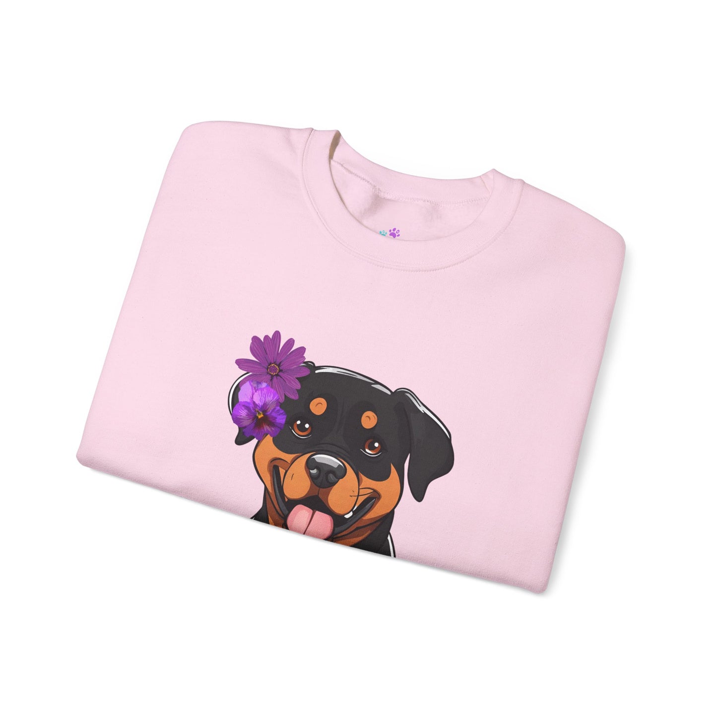 Dog Sweatshirt Cute Rottweiler Dog Lover Unisex Heavy Blend™ Crewneck Sweatshirt