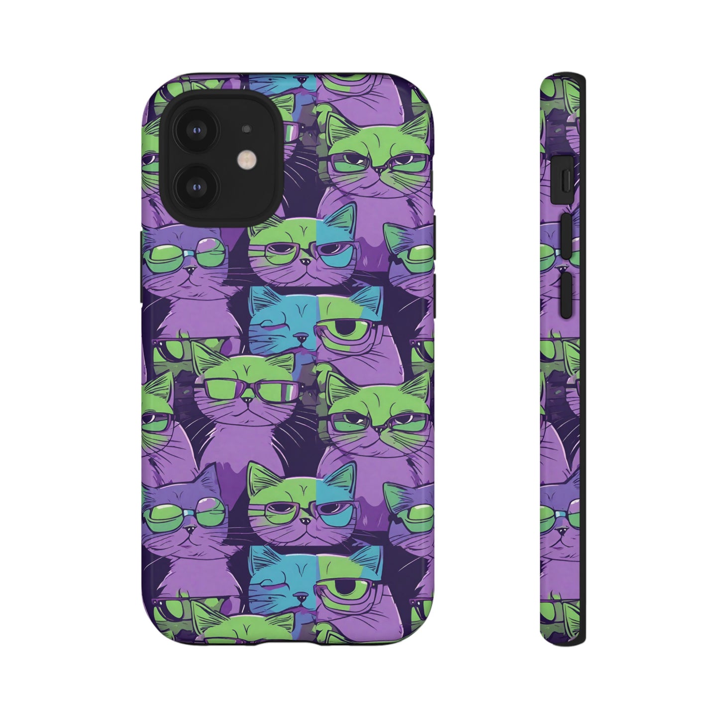 Hard Phone Case Cat Design for iPhone 15, 14,13,11,X,Google Pixel, Samsung Galaxy, Cat Lover Gift, Gift for Her.