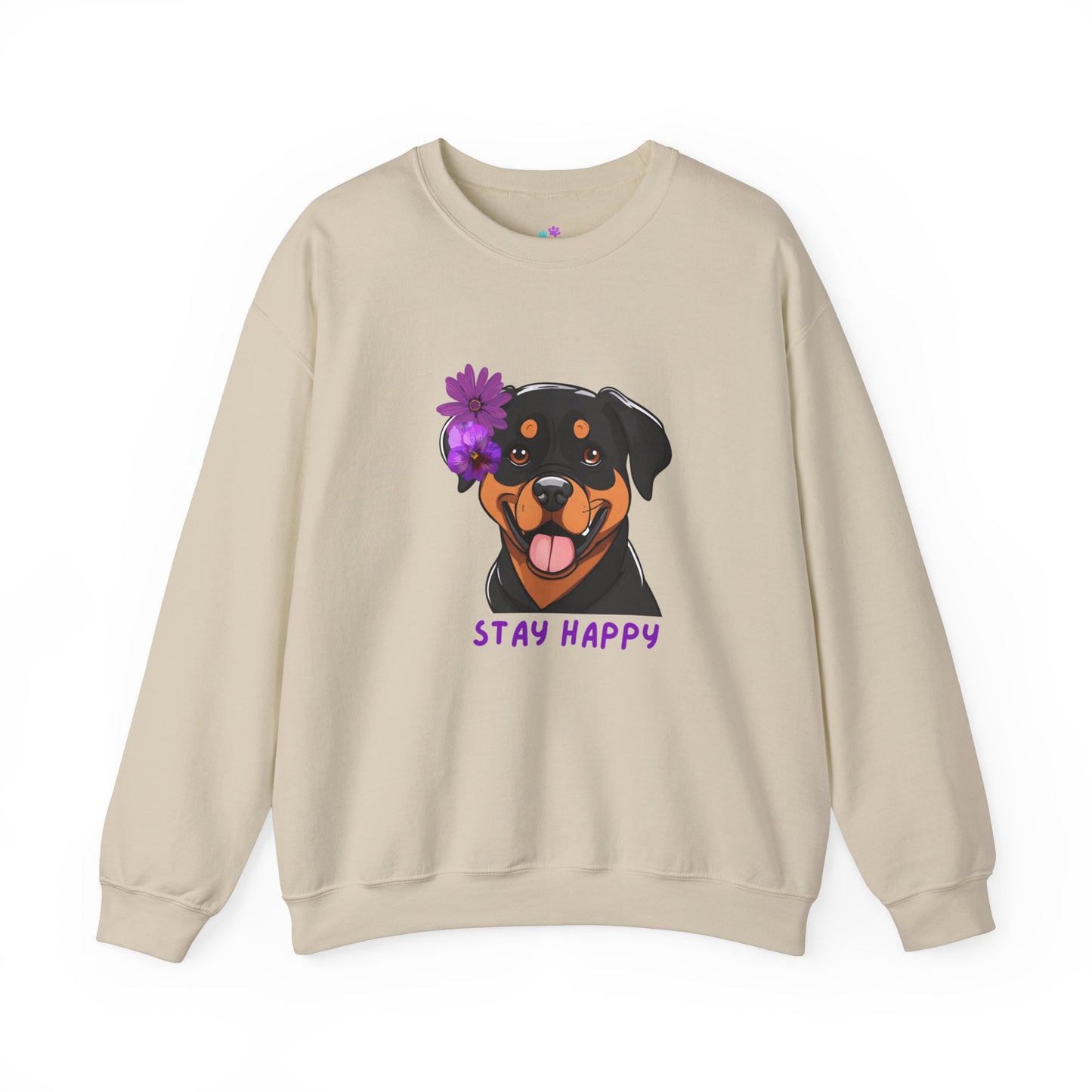 Dog Sweatshirt Cute Rottweiler Dog Lover Unisex Heavy Blend™ Crewneck Sweatshirt