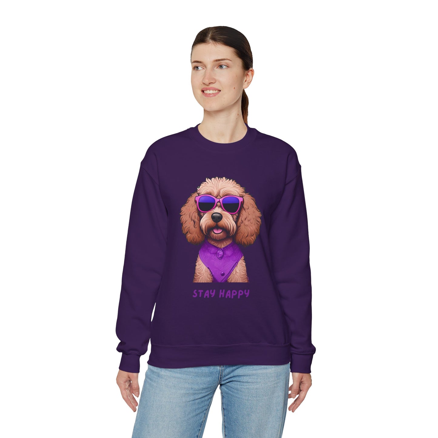 Dog Sweatshirt Cute Cockapoo Dog Lover Unisex Heavy Blend™ Crewneck Sweatshirt