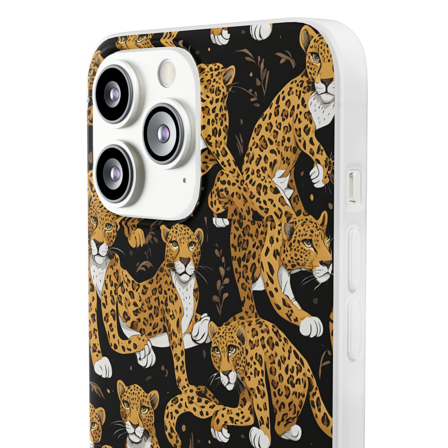 Leopard Phone Case, iPhone 15 14 13 , Samsung Galaxy Pixel Protective Case,Cat Lover Gift, Cat Lover Phone Case.Gift for Her, Gift for Mom