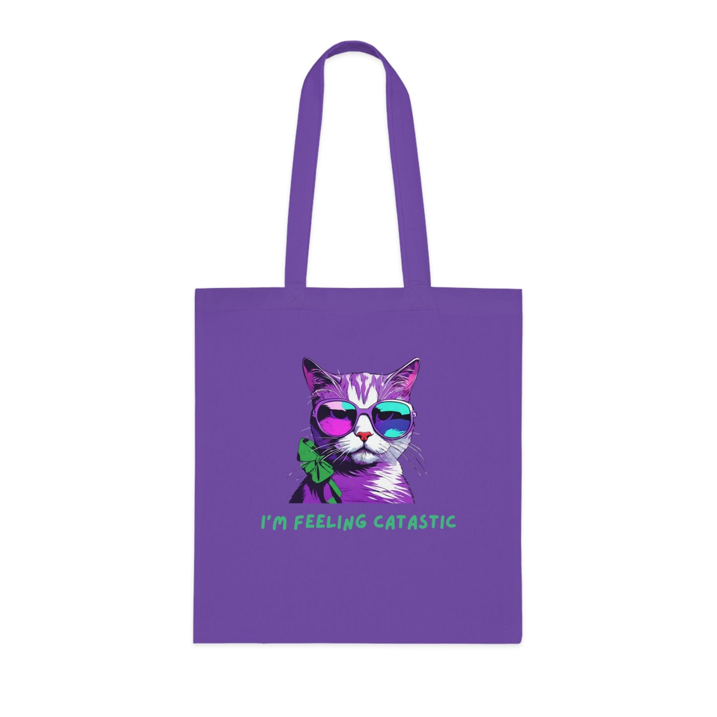 Cotton Tote Cute Sassy I'm Feeling Catastic Cotton Tote