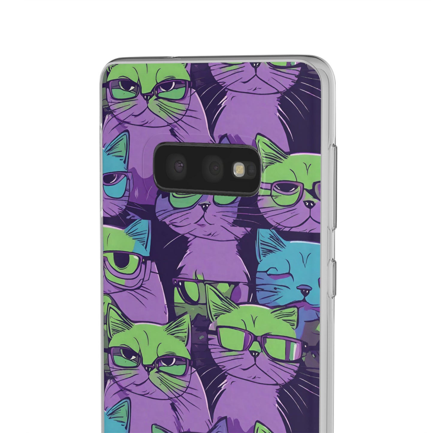 Flexi Cat Phone Case, iPhone 15 14 13 , Samsung Galaxy Pixel Protective Case,Cat Lover Gift, Cat Lover iPhone Case,