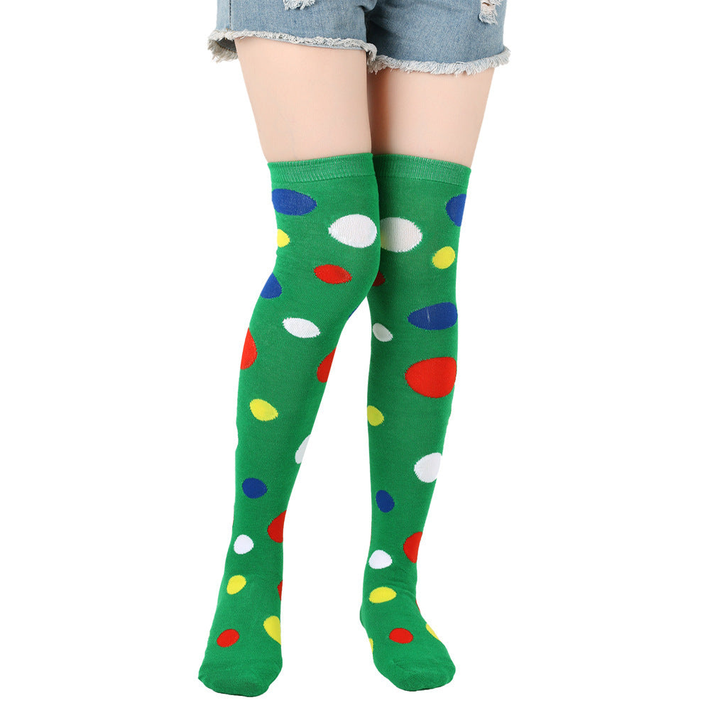 Clown Stockings Dot Halloween Costume