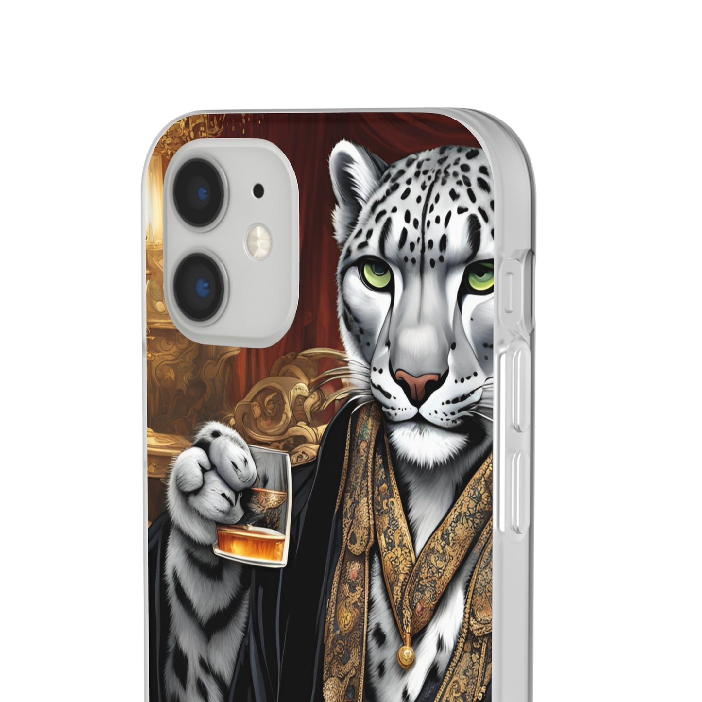 Flexi Whimsical Leopard case for iPhone 15,14,13,12,11,X,  Samsung Galaxy , Phone Cover, Cat Lover Gift, Gift for Him.