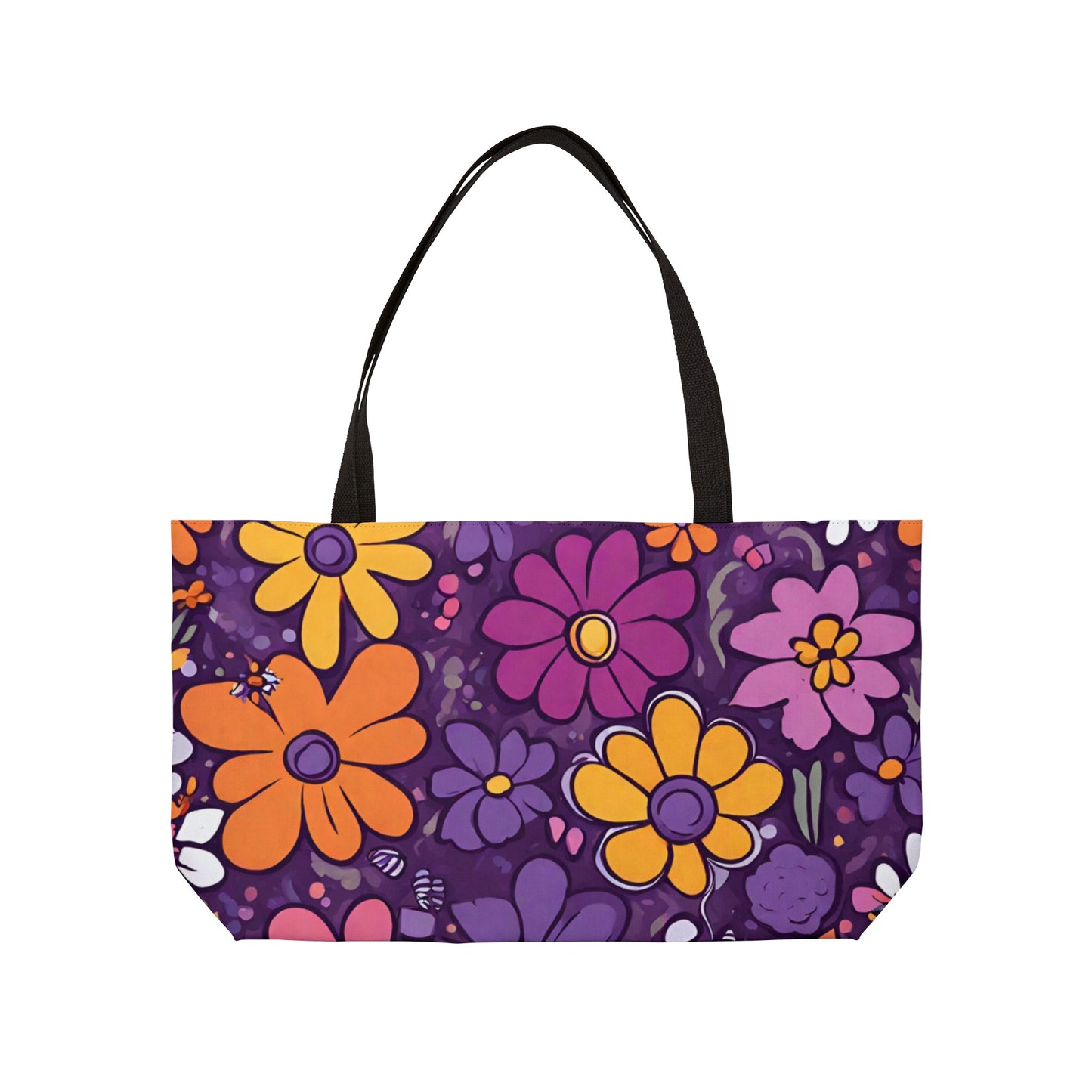 Pretty Floral Weekender / Beach Tote Bag