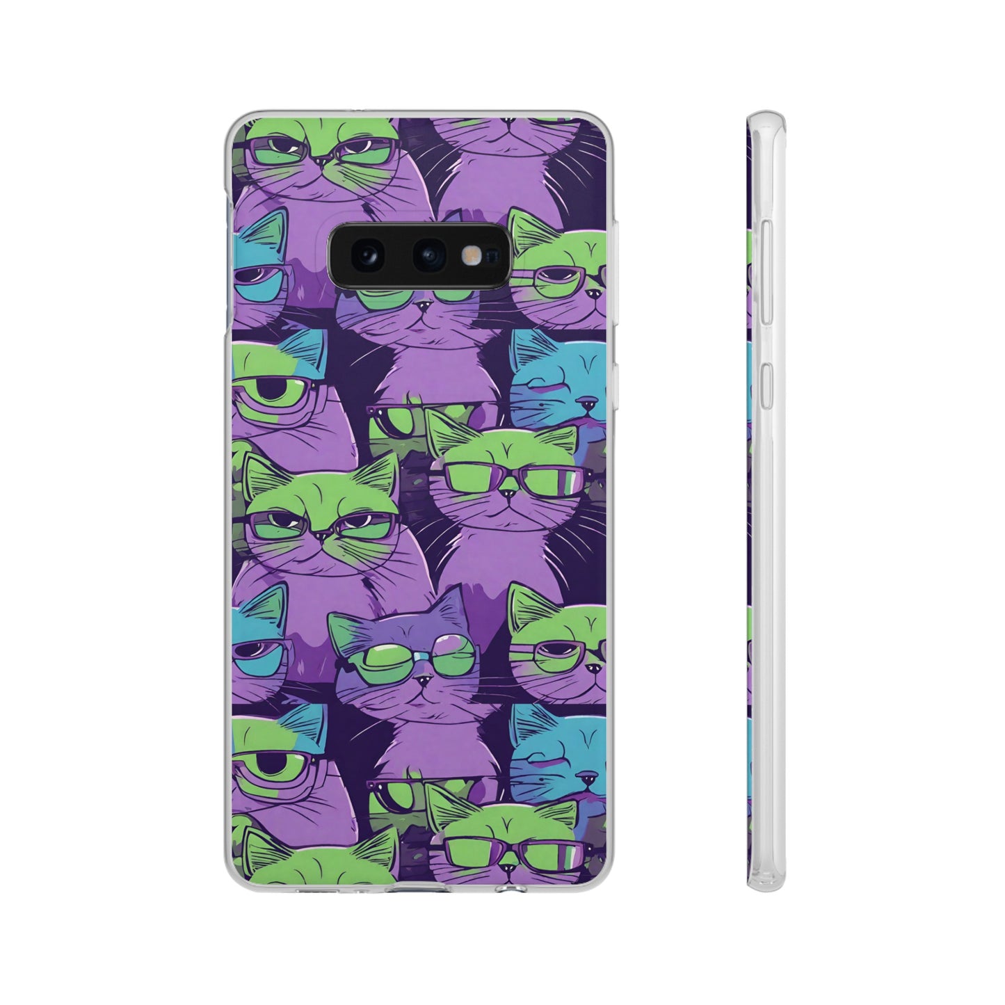 Flexi Cat Phone Case, iPhone 15 14 13 , Samsung Galaxy Pixel Protective Case,Cat Lover Gift, Cat Lover iPhone Case,