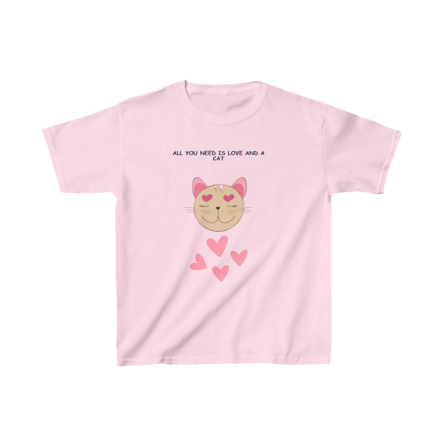 Kids Cat T-Shirt All you Need is Love and a Cat  Heavy Cotton™