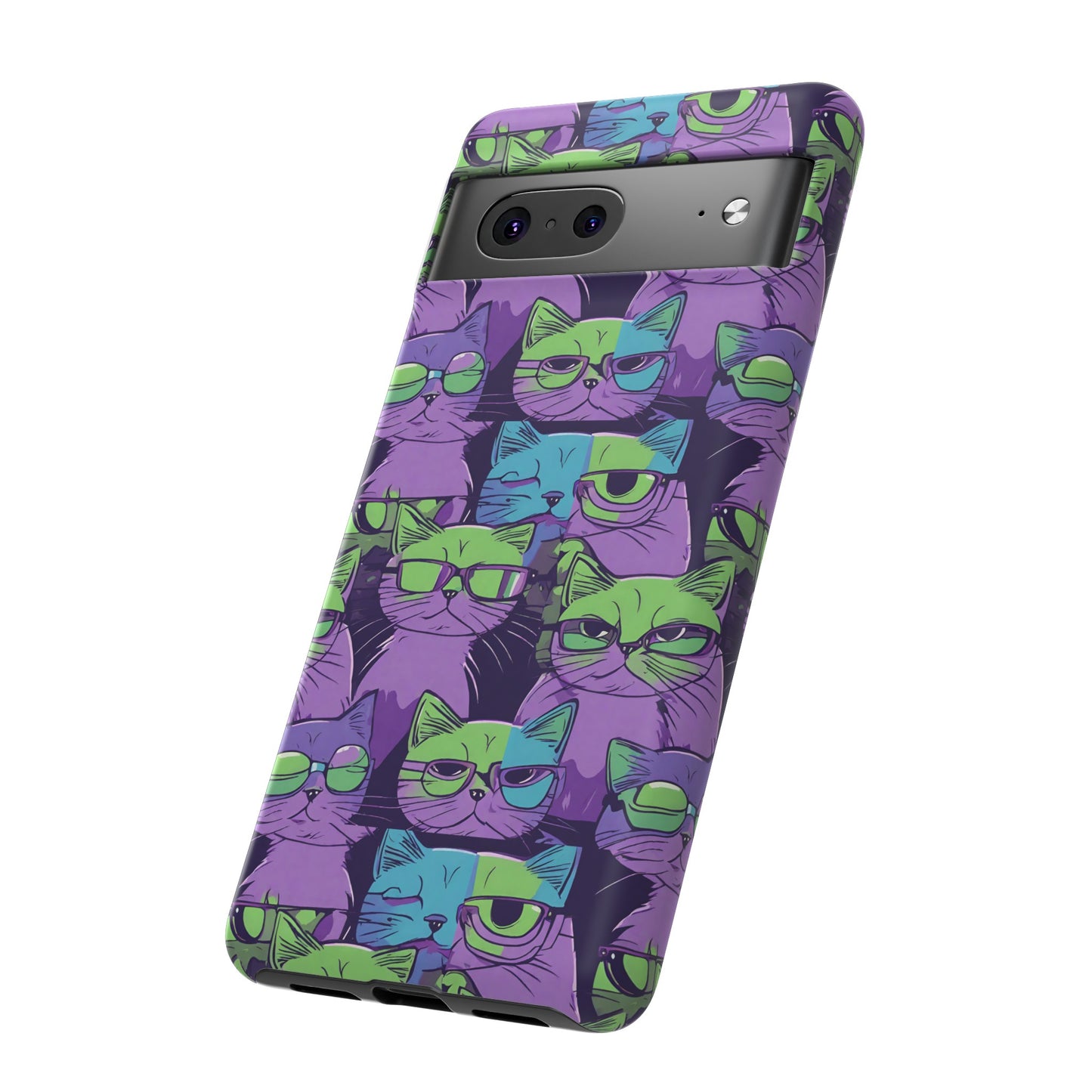 Hard Phone Case Cat Design for iPhone 15, 14,13,11,X,Google Pixel, Samsung Galaxy, Cat Lover Gift, Gift for Her.