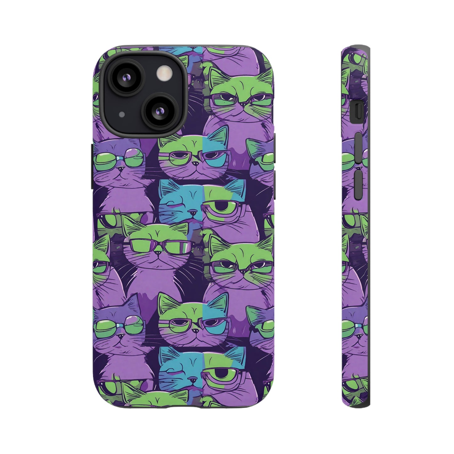 Hard Phone Case Cat Design for iPhone 15, 14,13,11,X,Google Pixel, Samsung Galaxy, Cat Lover Gift, Gift for Her.