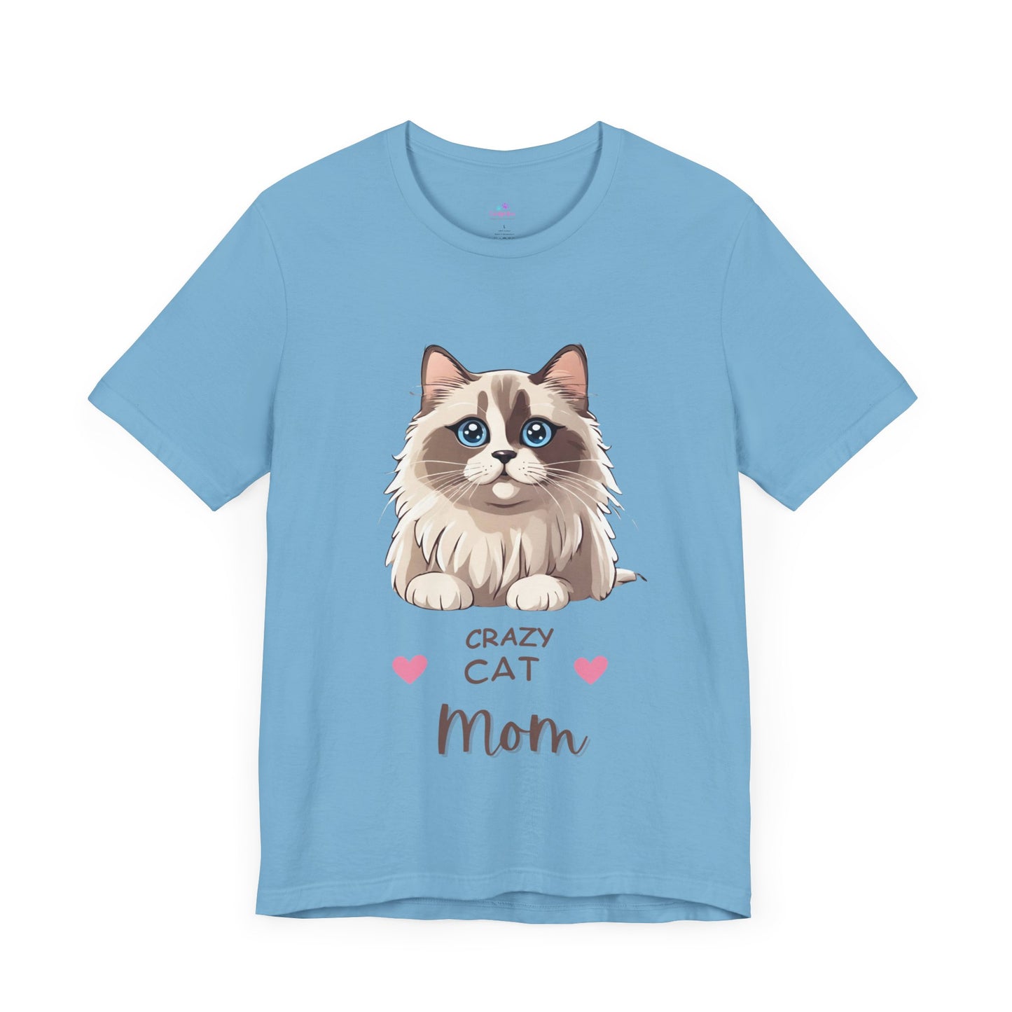 Crazy Cat Mom Ragdoll Unisex Jersey Short Sleeve Tee  Cat Funny Cat Love  Kitten Kids Tee Animal Lover Gift