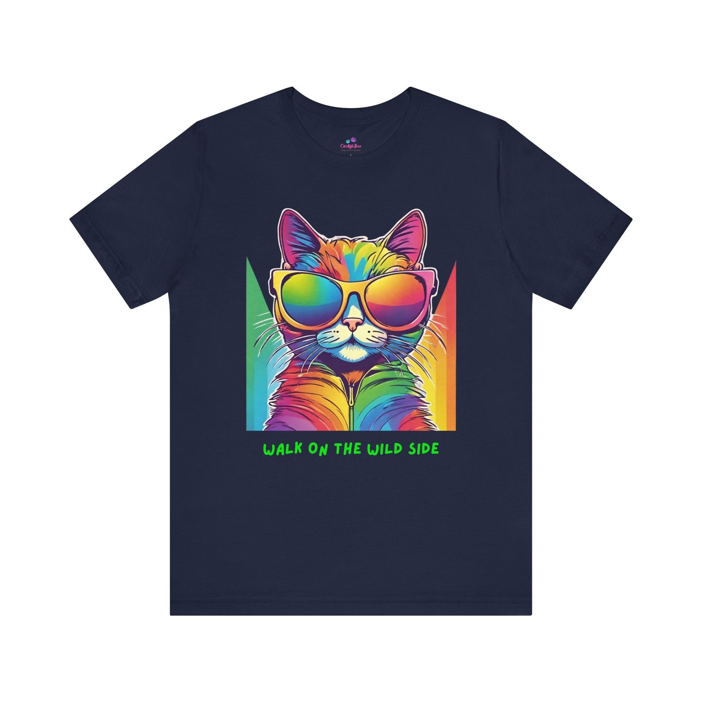 Cat T-Shirt Sassy Walk on the Wild Side Unisex Jersey Short Sleeve T-Shirt