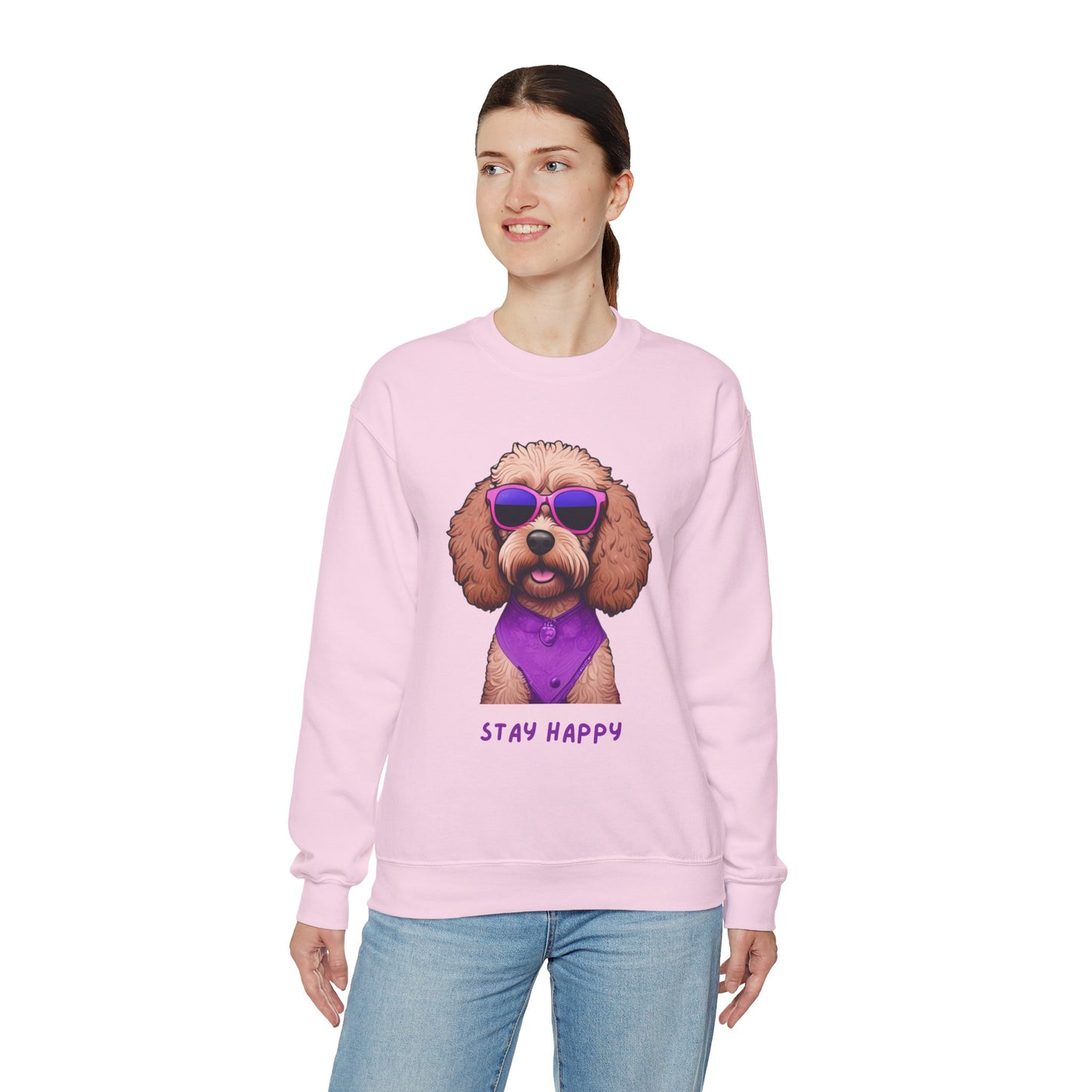 Dog Sweatshirt Cute Cockapoo Dog Lover Unisex Heavy Blend™ Crewneck Sweatshirt