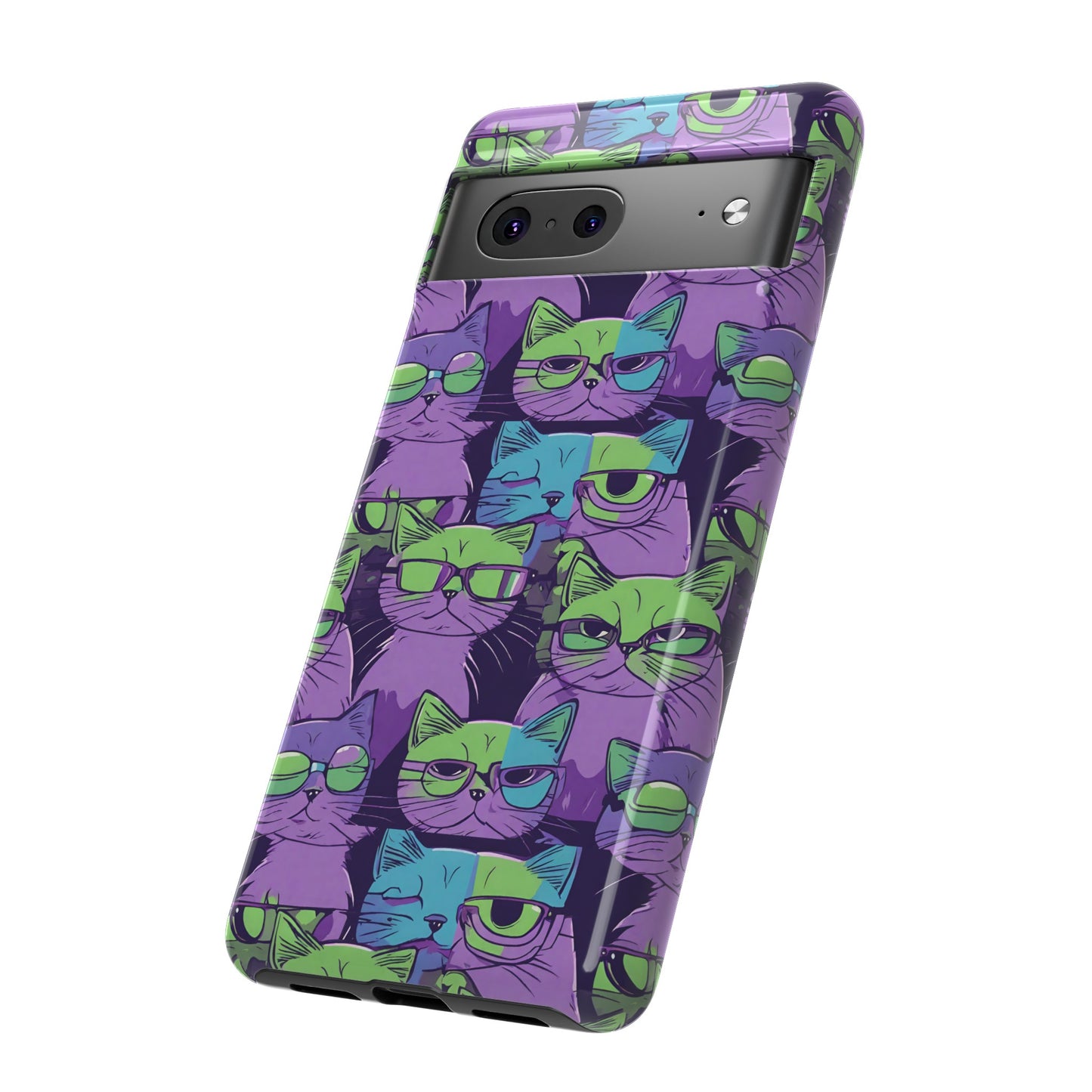 Hard Phone Case Cat Design for iPhone 15, 14,13,11,X,Google Pixel, Samsung Galaxy, Cat Lover Gift, Gift for Her.