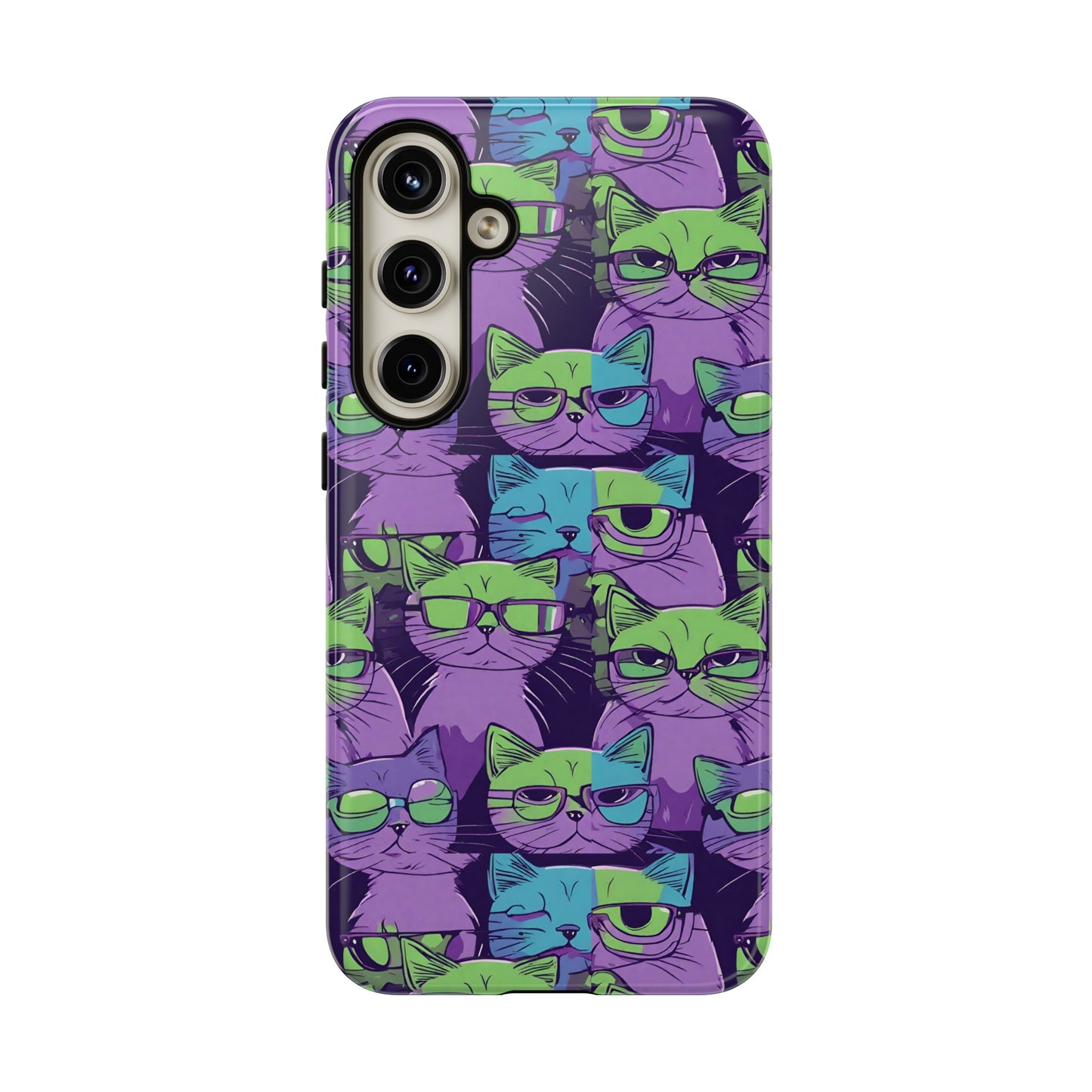 Hard Phone Case Cat Design for iPhone 15, 14,13,11,X,Google Pixel, Samsung Galaxy, Cat Lover Gift, Gift for Her.