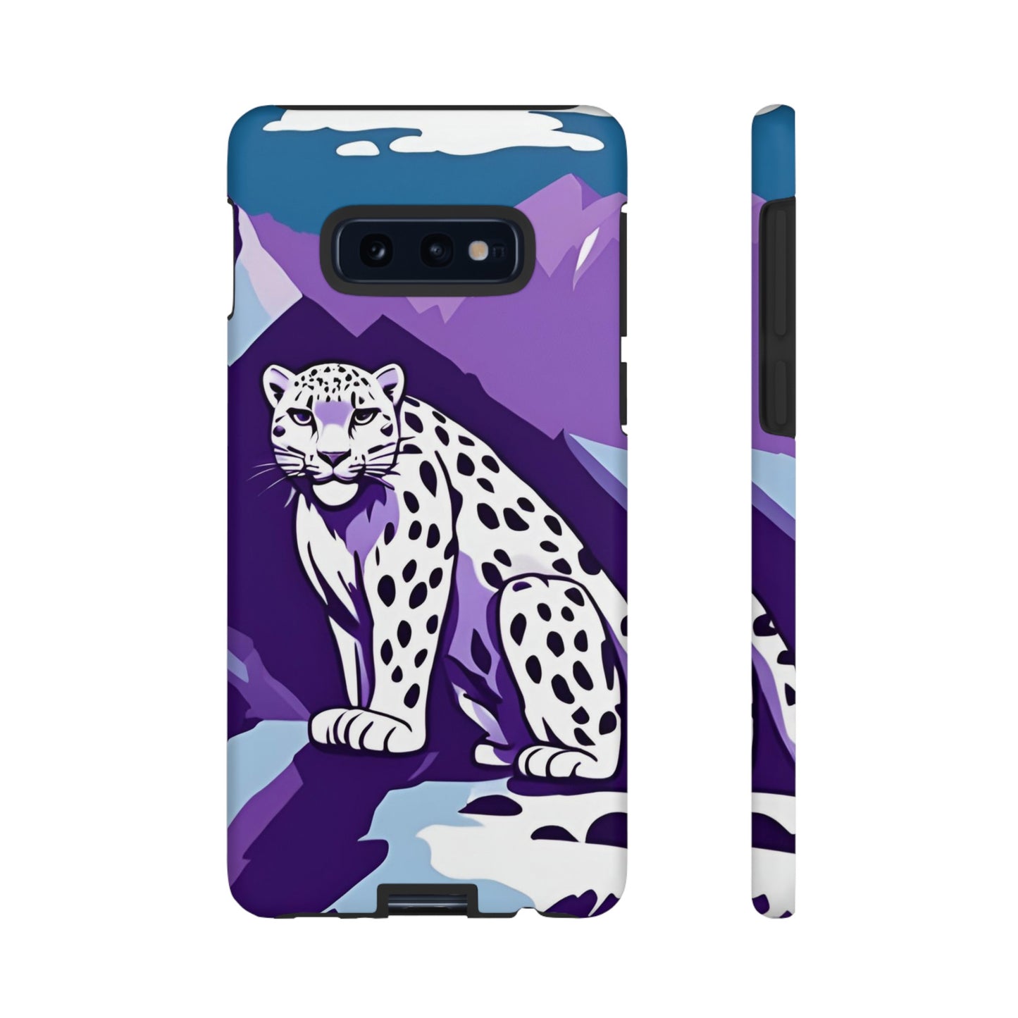 Hard Protective Phone Case,Whimsical Snow Leopard Phone Case, Cat Lover Gift, Gift for her , Gift for him,Gift for Mom, Gift for Dad