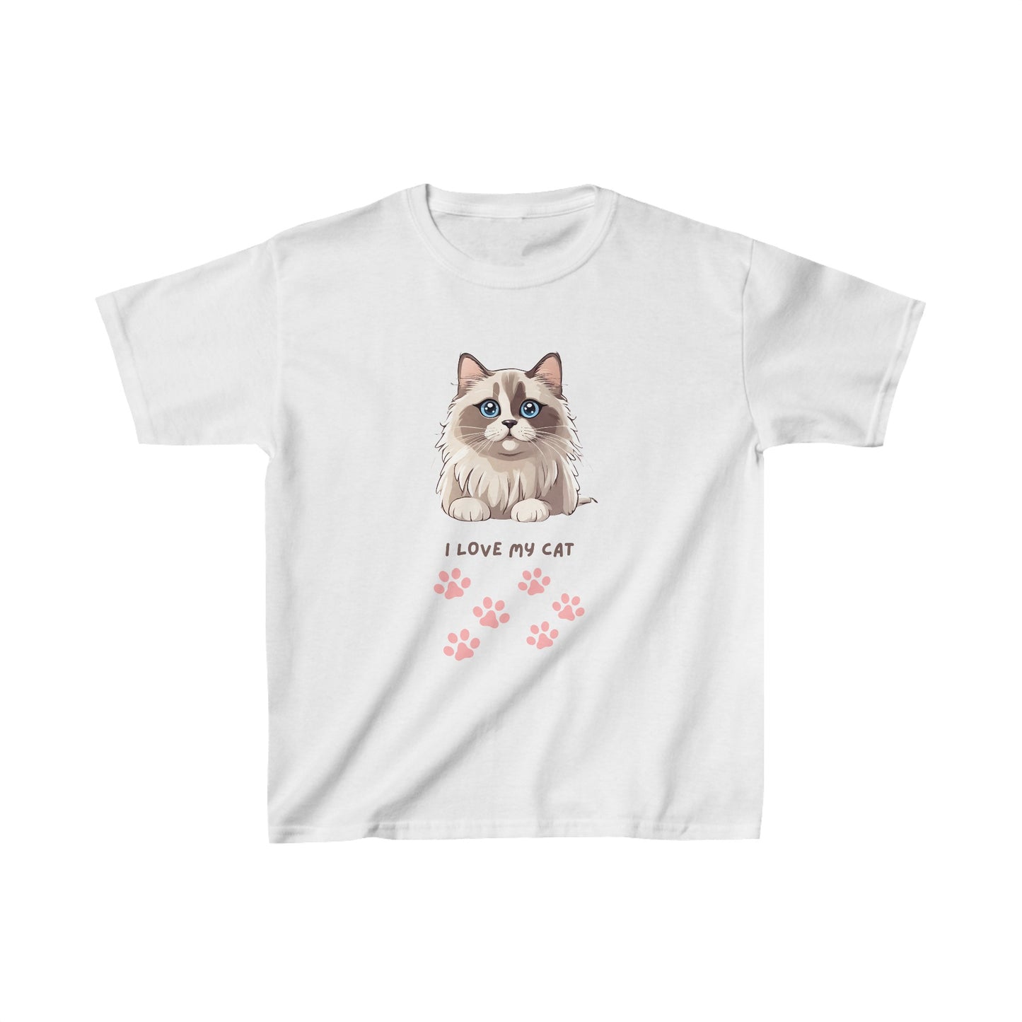 Kids I Love My Cat Heavy Cotton™ Tee