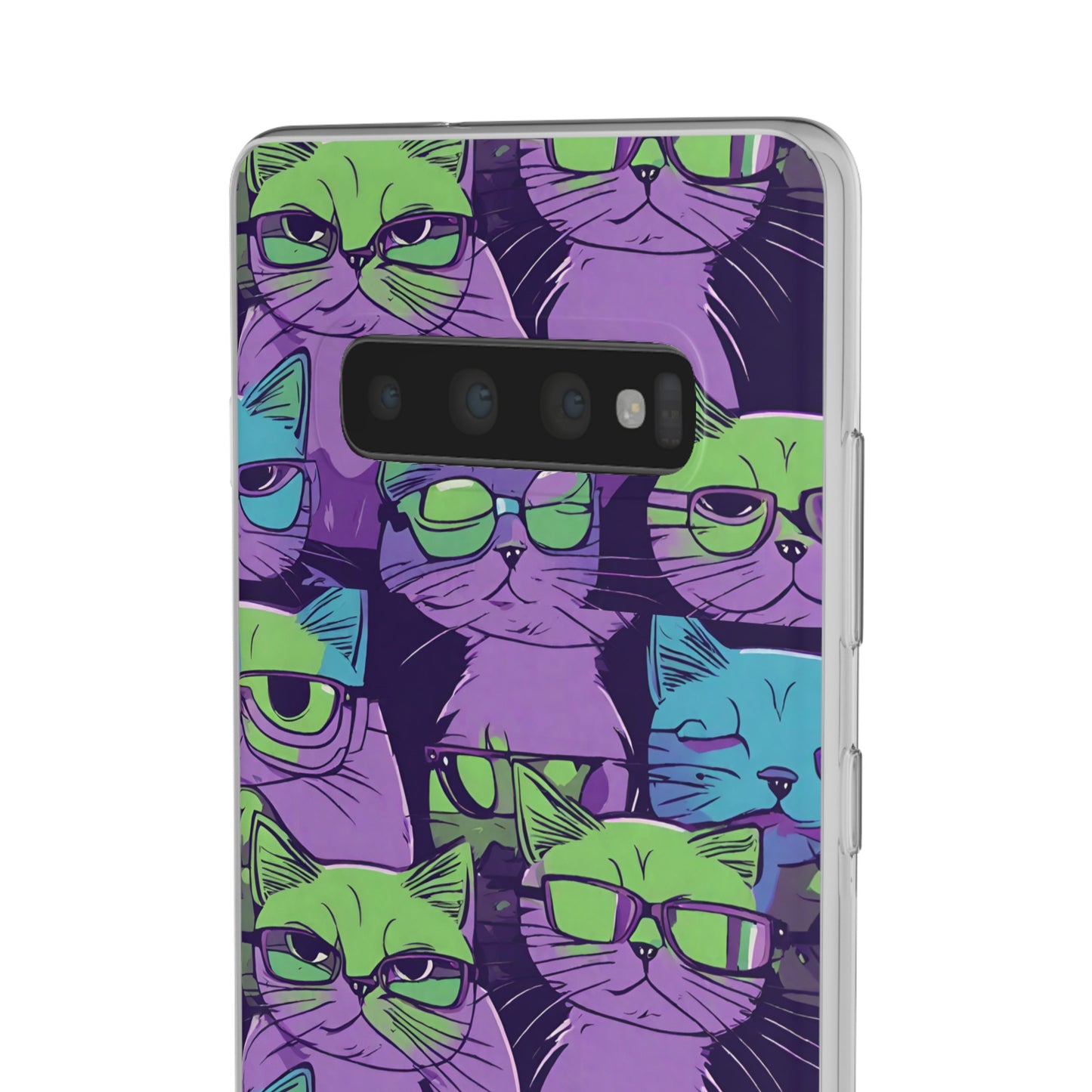 Flexi Cat Phone Case, iPhone 15 14 13 , Samsung Galaxy Pixel Protective Case,Cat Lover Gift, Cat Lover iPhone Case,